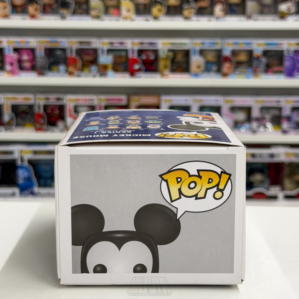 Funko Pop Disney Mickey Mouse OG Blue Logo Box 01 Mascot Icon Toy Vinyl Figure