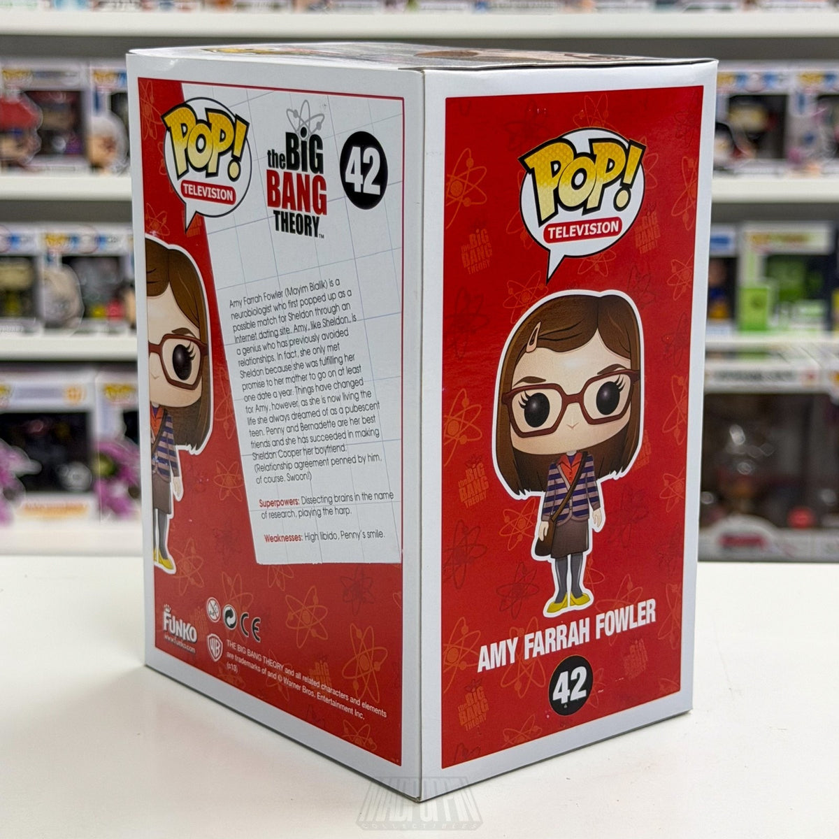 Funko Pop TV Big Bang Theory Amy Farrah Fowler 42 Comedy Sitcom Toy Vinyl Figure