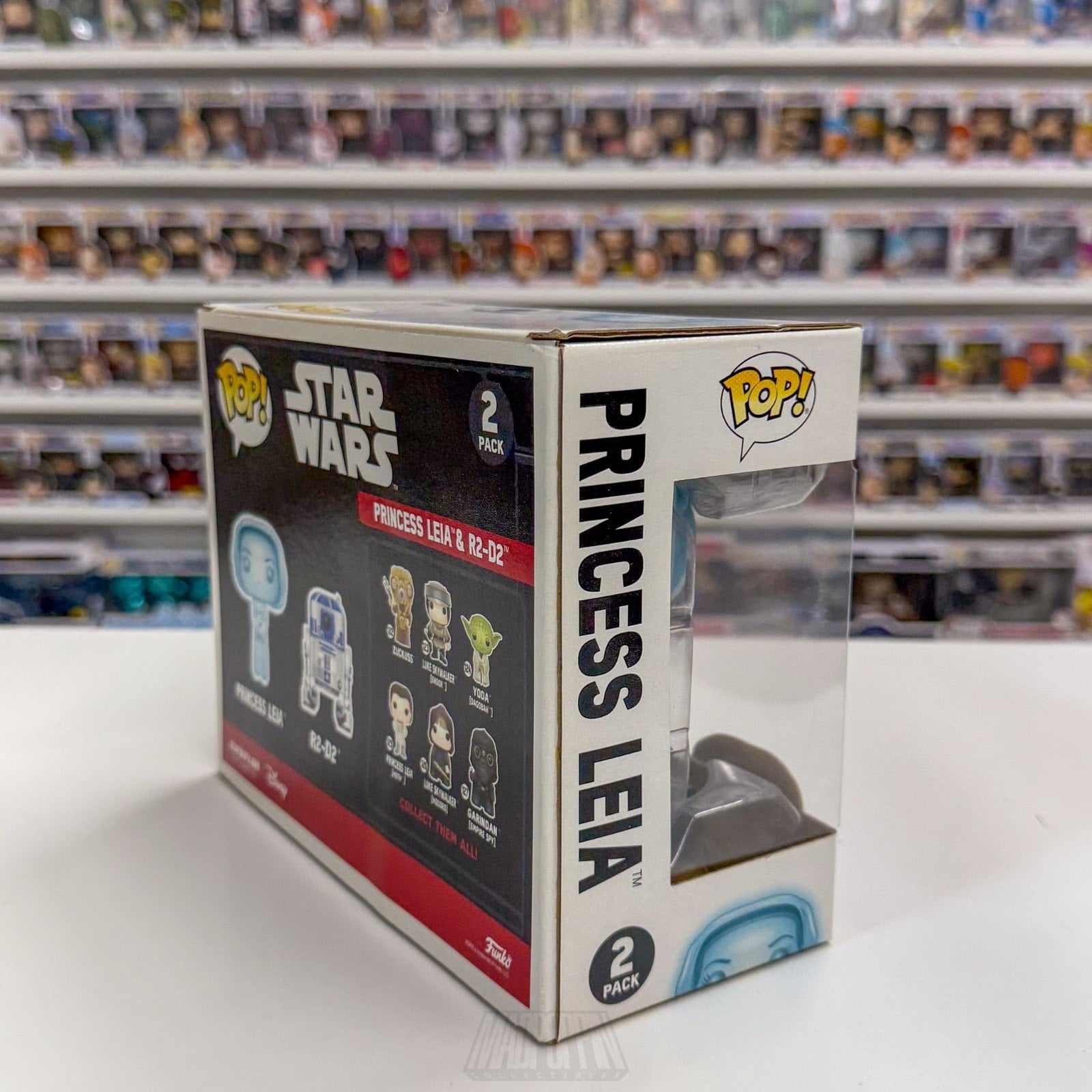 Funko Pop Star Wars Princess Leia Holographic Glow & R2-D2 SDCC 2 Pack Figure