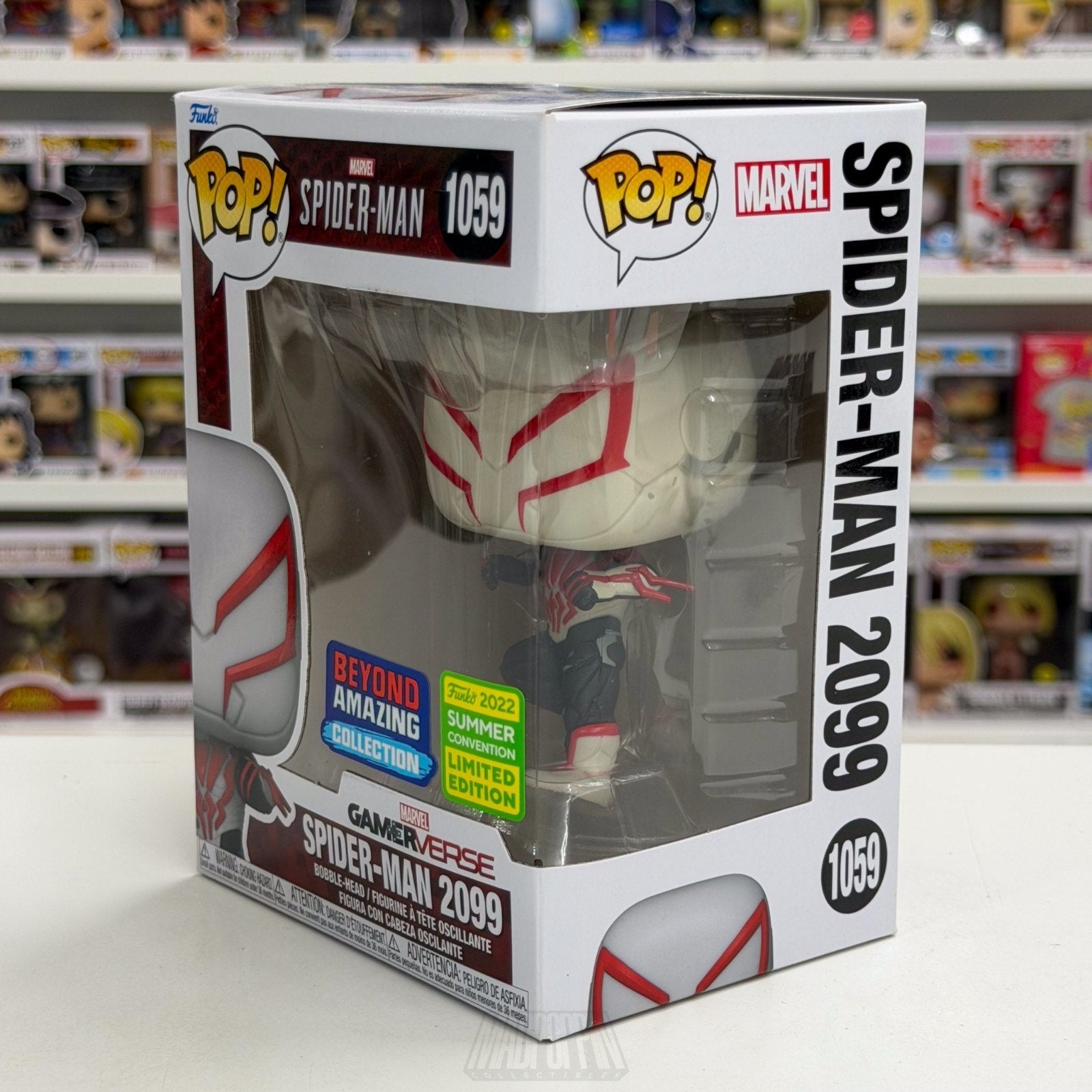 Funko Pop Marvel GamerVerse Spider-Man 2099 Beyond Amazing SDCC 1059 Toy Figure