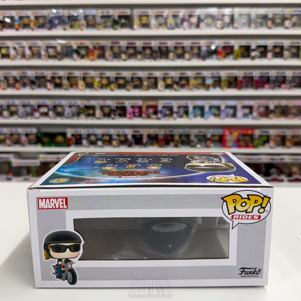 Funko Pop Rides Marvel Captain Carol Danvers on Motorcycle 57 Toy Vinyl Figure