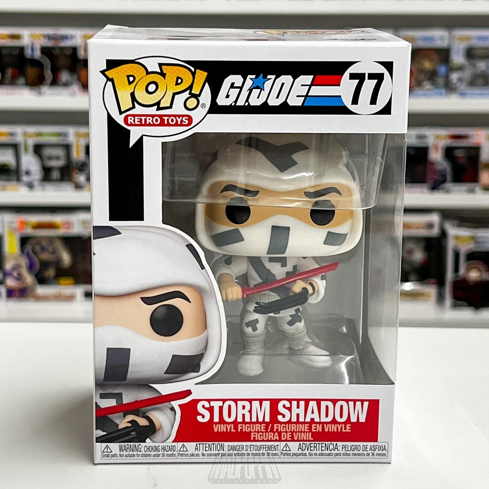 Funko Pop Retro Toys GI Joe Storm Shadow 77 Animation Ninja Soldier Vinyl Figure
