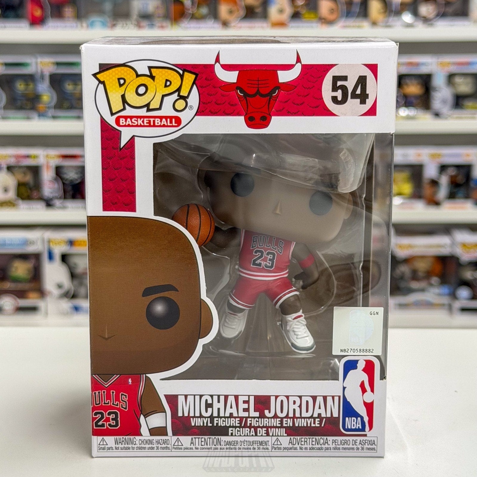 Funko Pop NBA Basketball Chicago Bulls Michael Jordan Slm Dunk 54 Vinyl Figure