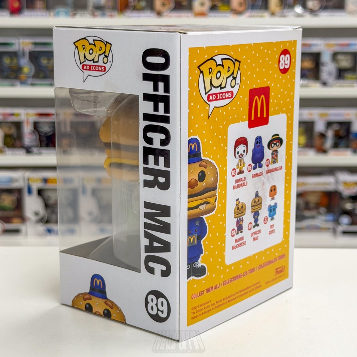 Funko Pop Ad Icons McDonalds Officer Mac 89 Fast Food Burger Toy Vinyl Figure