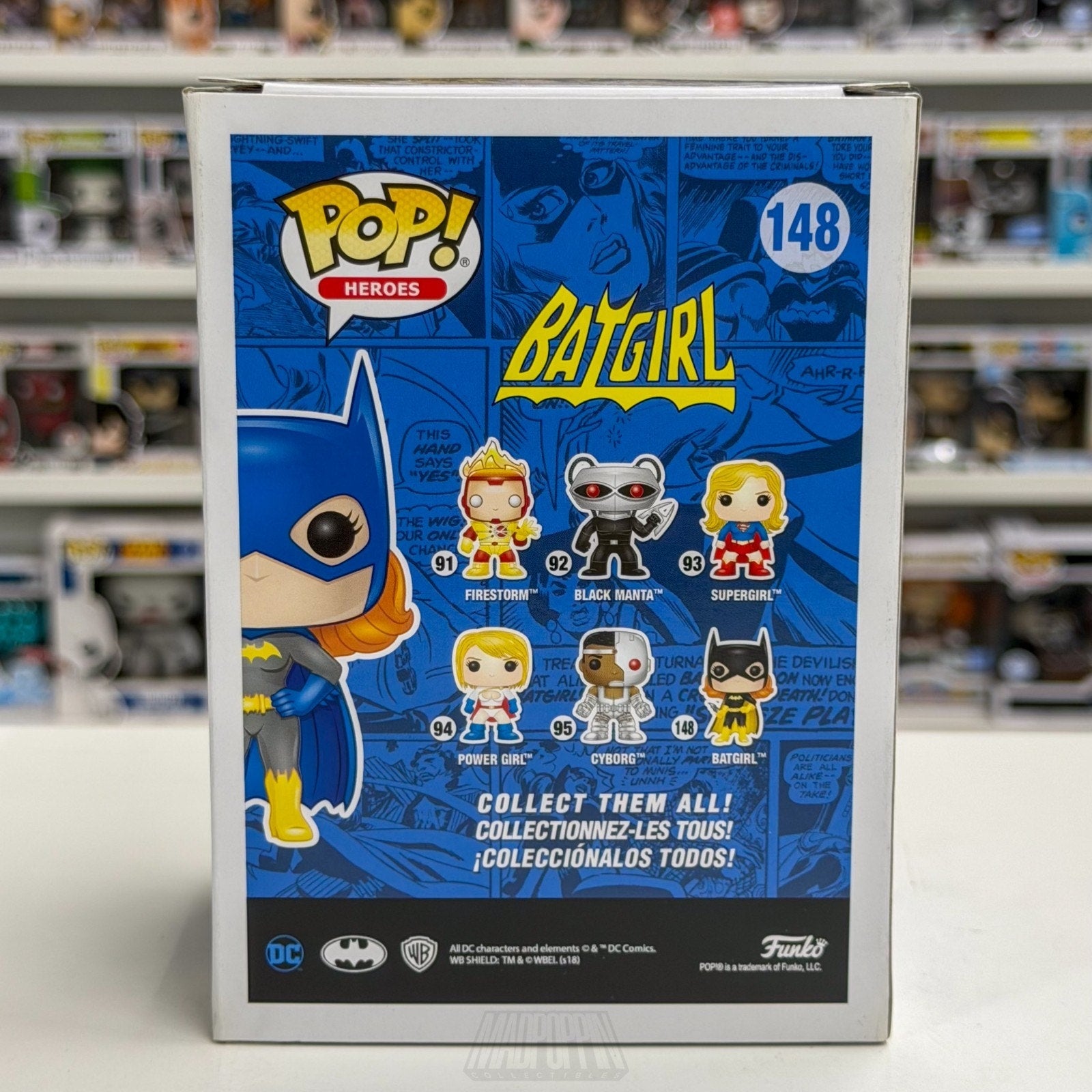 Funko Pop DC Super Heroes Batgirl Diamond Glitter Hot Topic 148 Toy Vinyl Figure