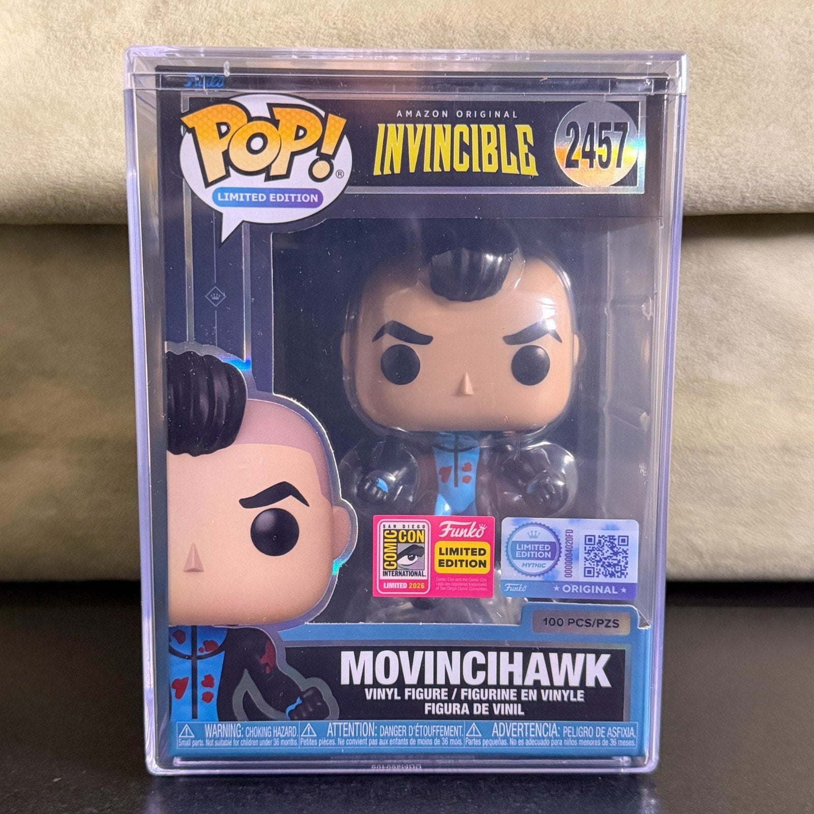 Funko Pop Invincible Movincihawk 2457 SDCC 2026 LE 100 Official Toy Vinyl Figure