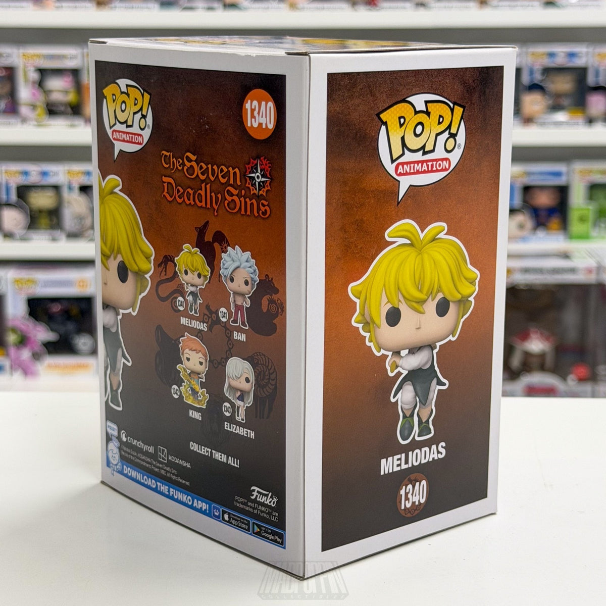 Funko Pop Anime Seven Deadly Sins Meliodas Full Counter Pose 1340 Vinyl Figure