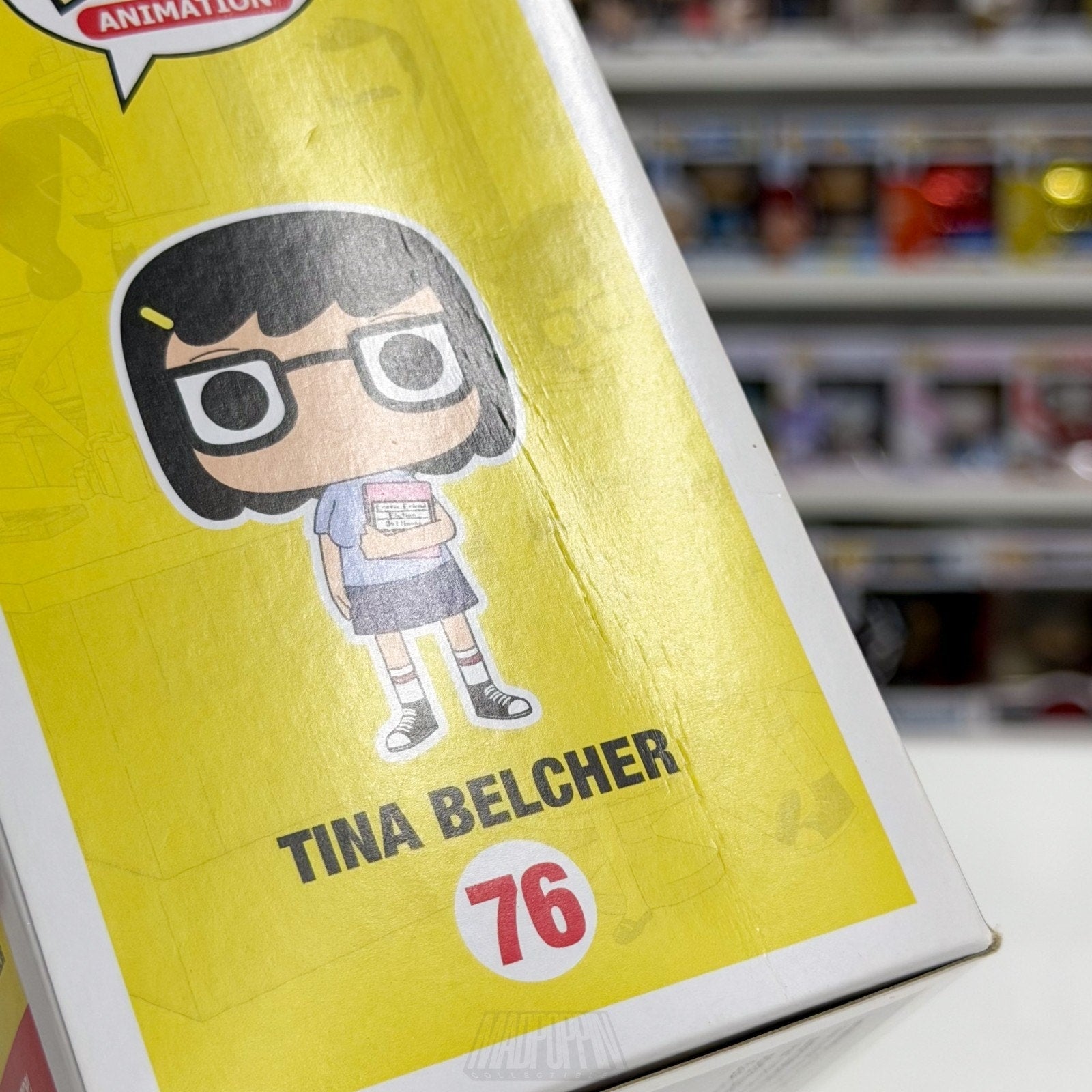 Funko Pop Animation Bobs Burgers Tina Belcher 76 Sitcom New Jersey Vinyl Figure