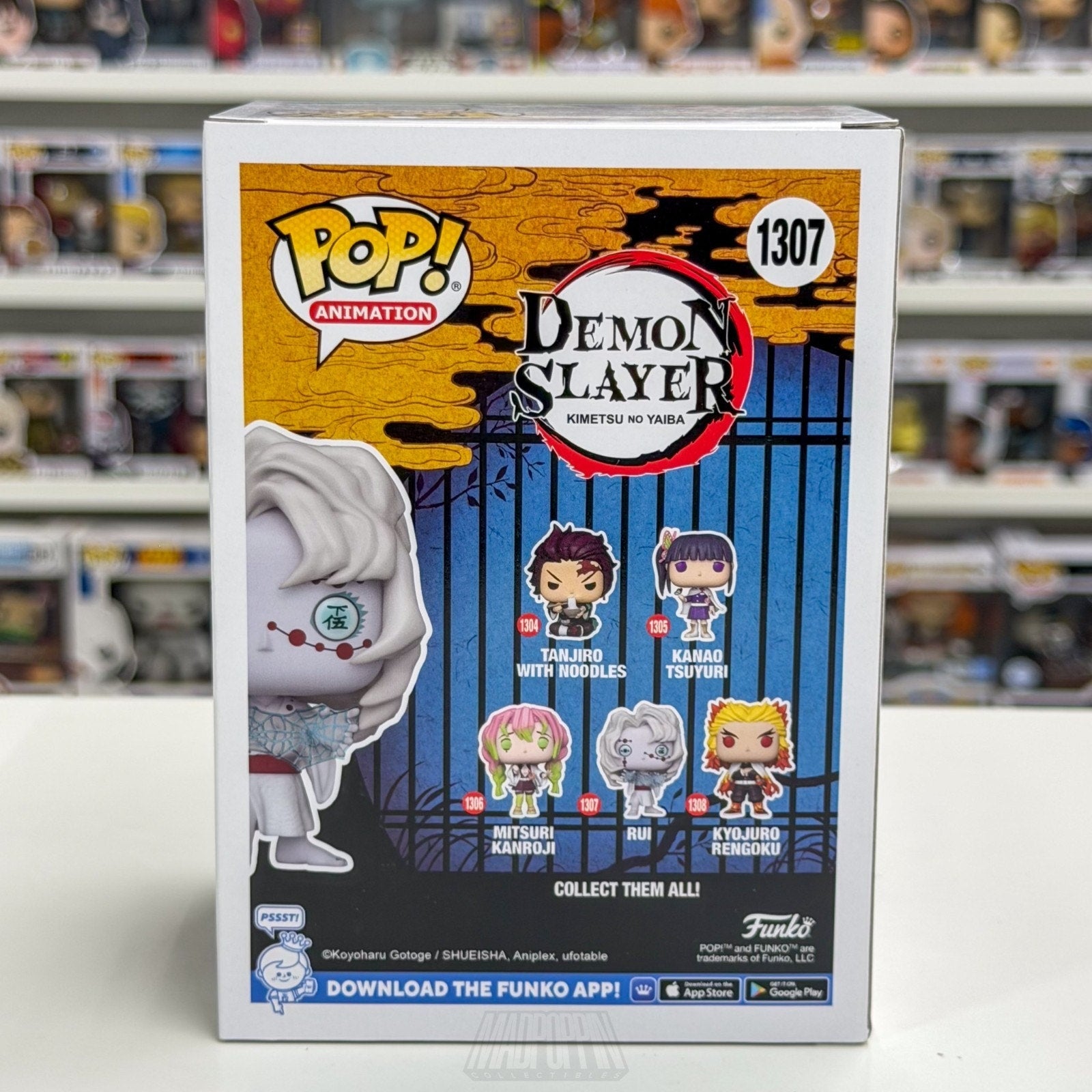 Funko Pop Anime Demon Slayer Rui Ayaki 1307 Japanese Manga Toy Vinyl Figure