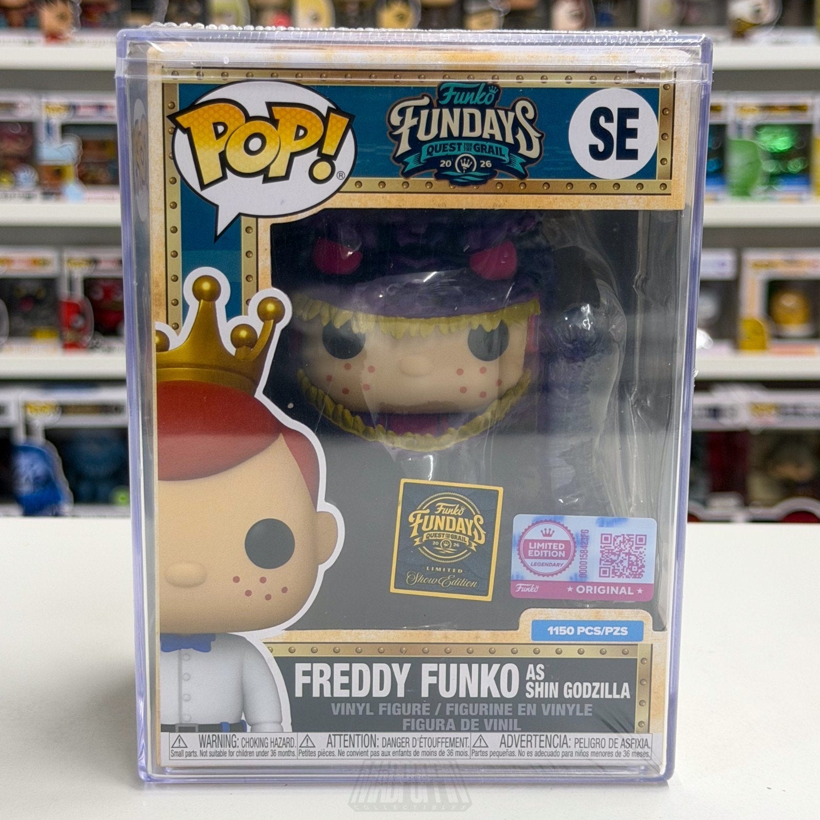 Funko Pop Fundays Freddy Shin Godzilla SE Quest Grail SDCC 2026 Toy CO