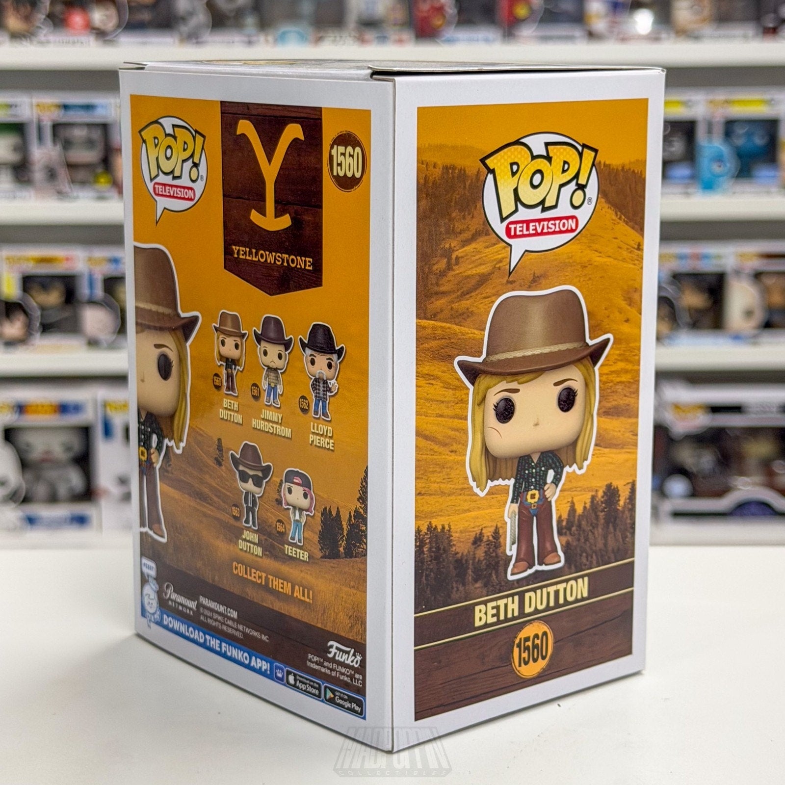 Funko Pop TV Yellowstone Beth Dutton 1560 Neo Western Drama Show Vinyl Figure