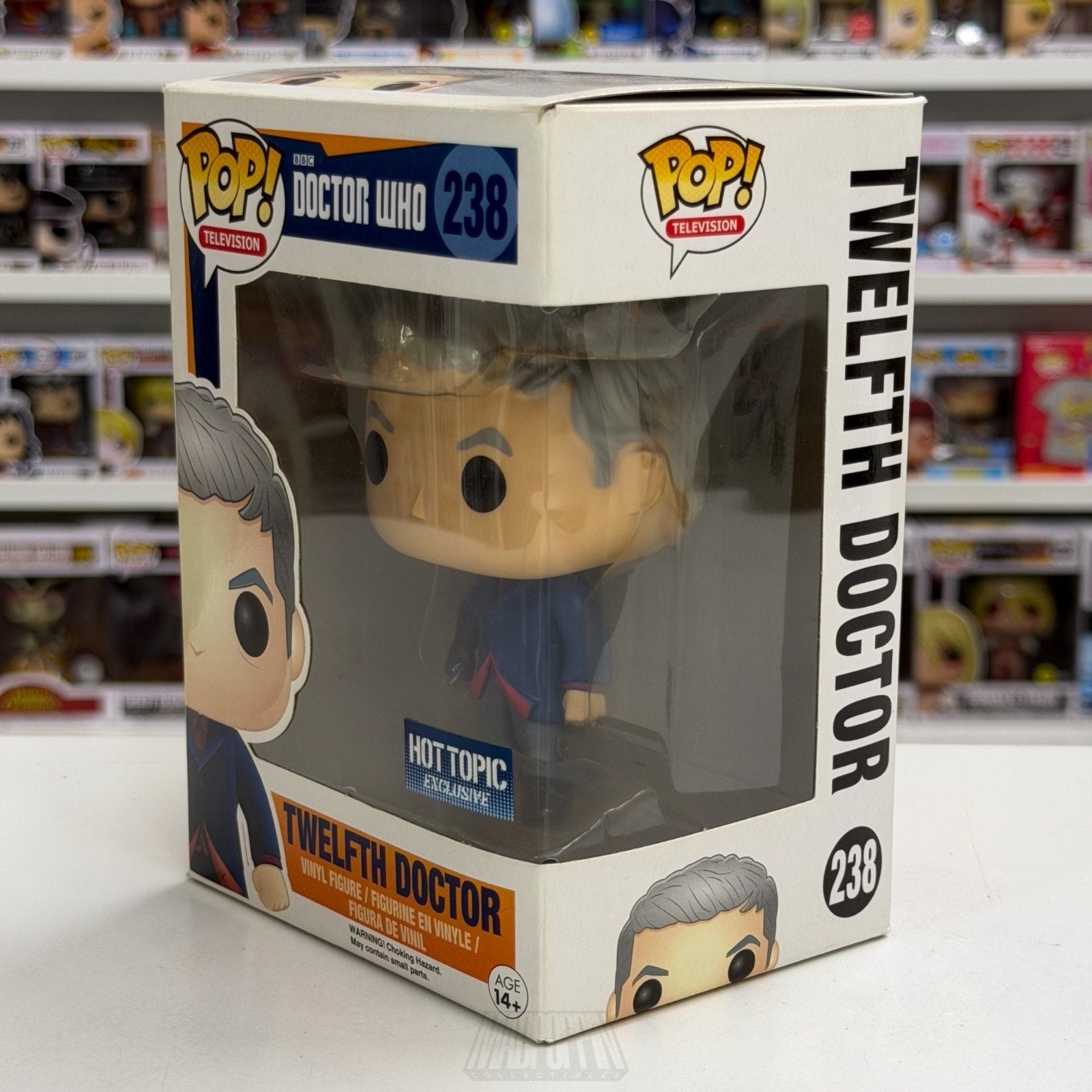 Funko Pop TV BBC Doctor Who Twelfth Doctor Hot Topic 238 Sci-Fi Toy Vinyl Figure
