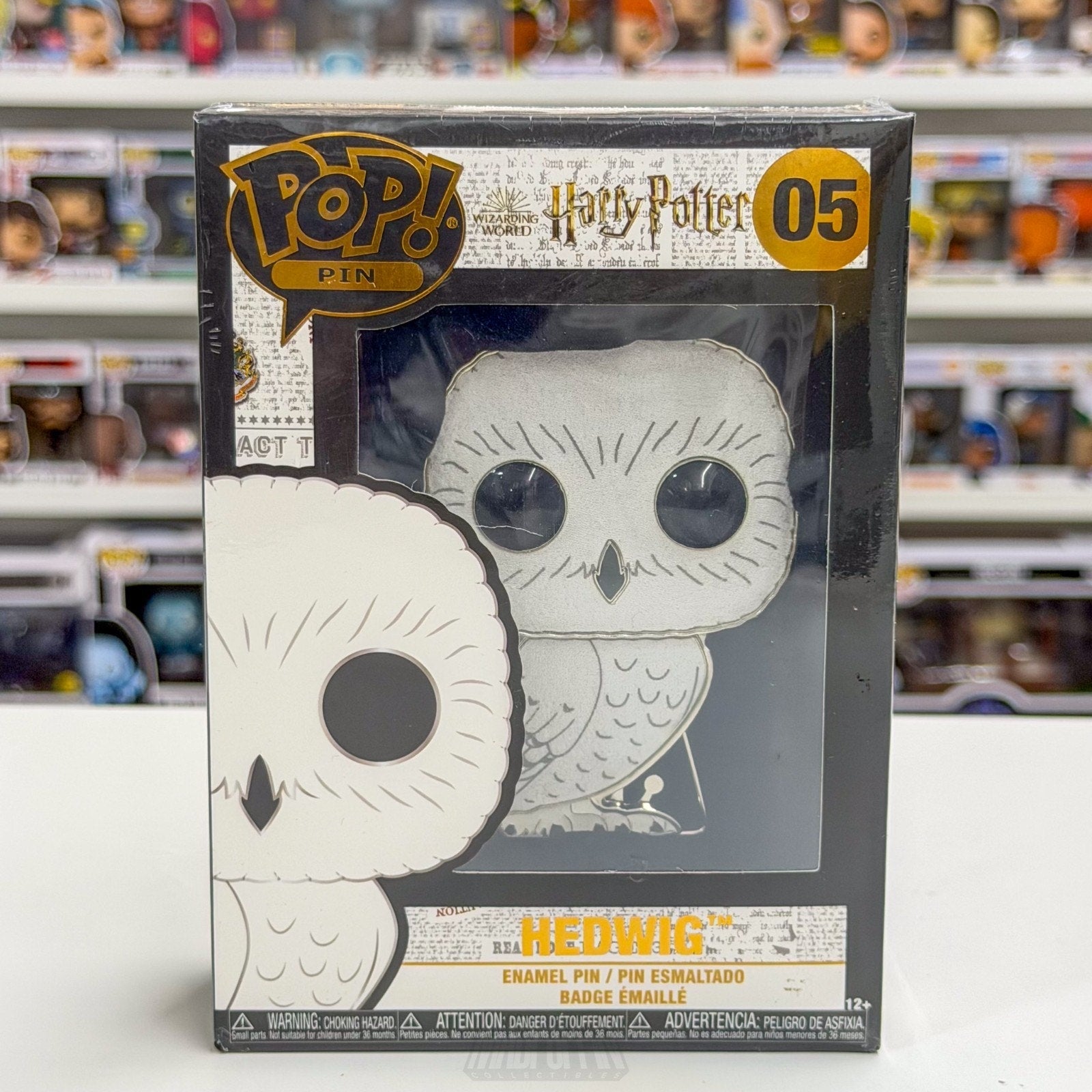 Funko Pop Pin Harry Potter Hedwig 05 Magic Owl Wizard Fantasy Books Vinyl Figure