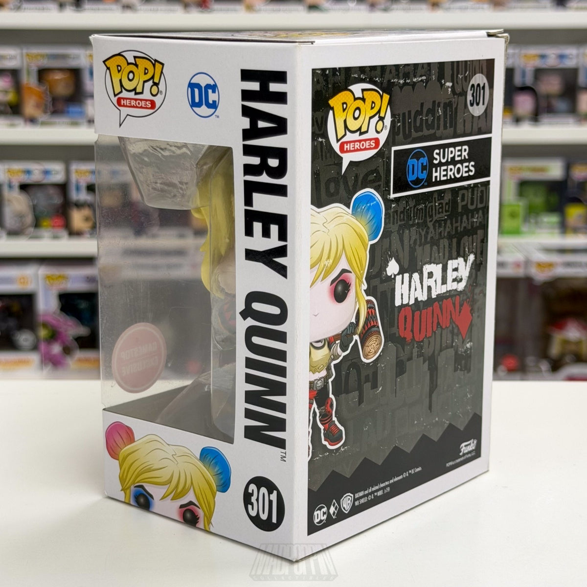 Funko Pop DC Super Heroes Harley Quinn Mallet Rebirth GameStop 301 Vinyl Figure