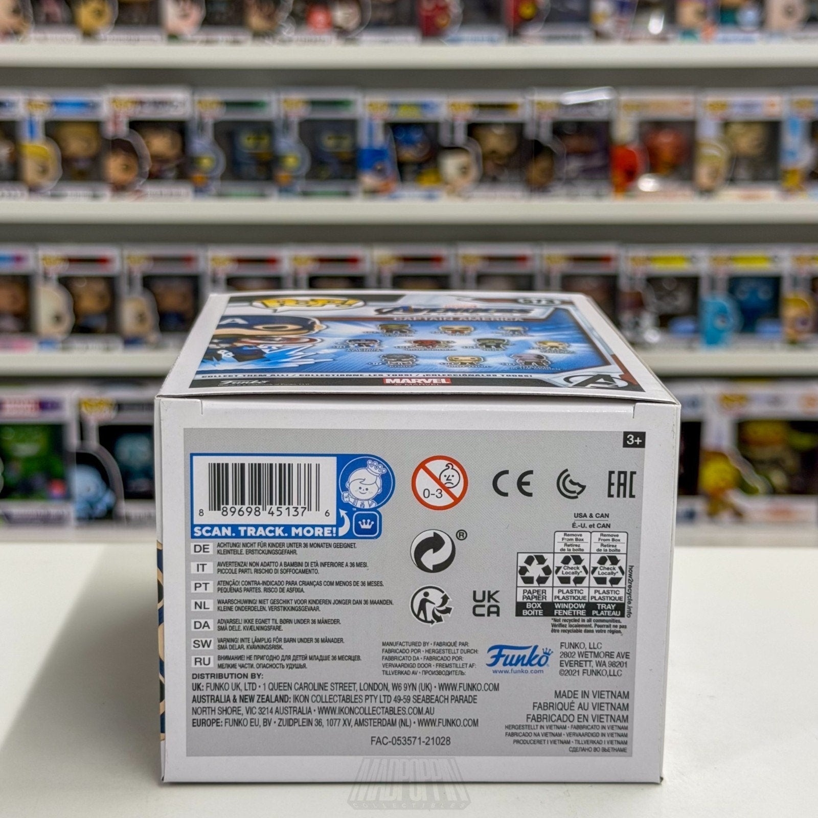 Funko Pop Marvel Avengers Endgame Captain America Mjolnir Broken Shield 573 Toy