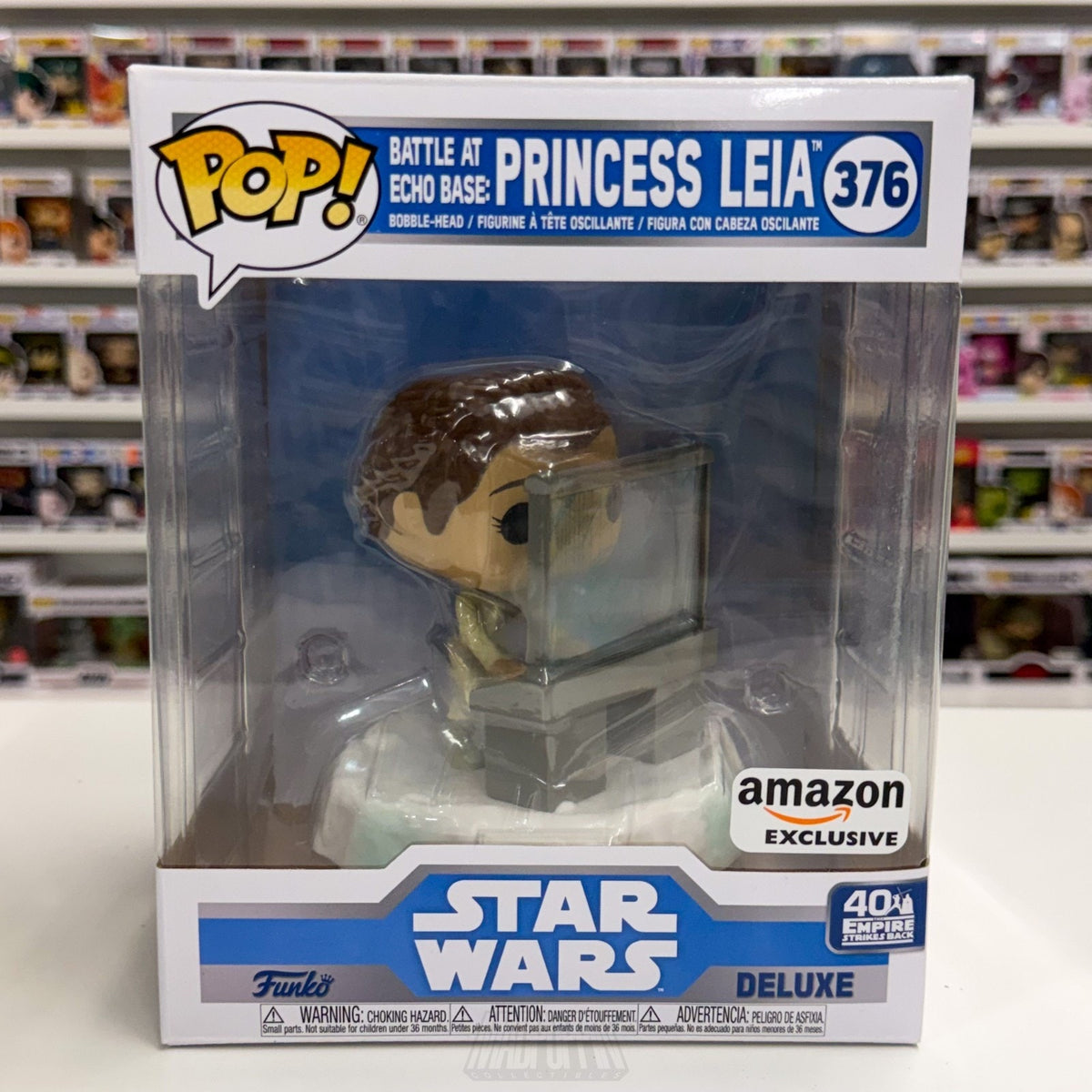 Funko Pop Star Wars Battle Echo Base Princess Leia Amazon 376 ESB Vinyl Figure