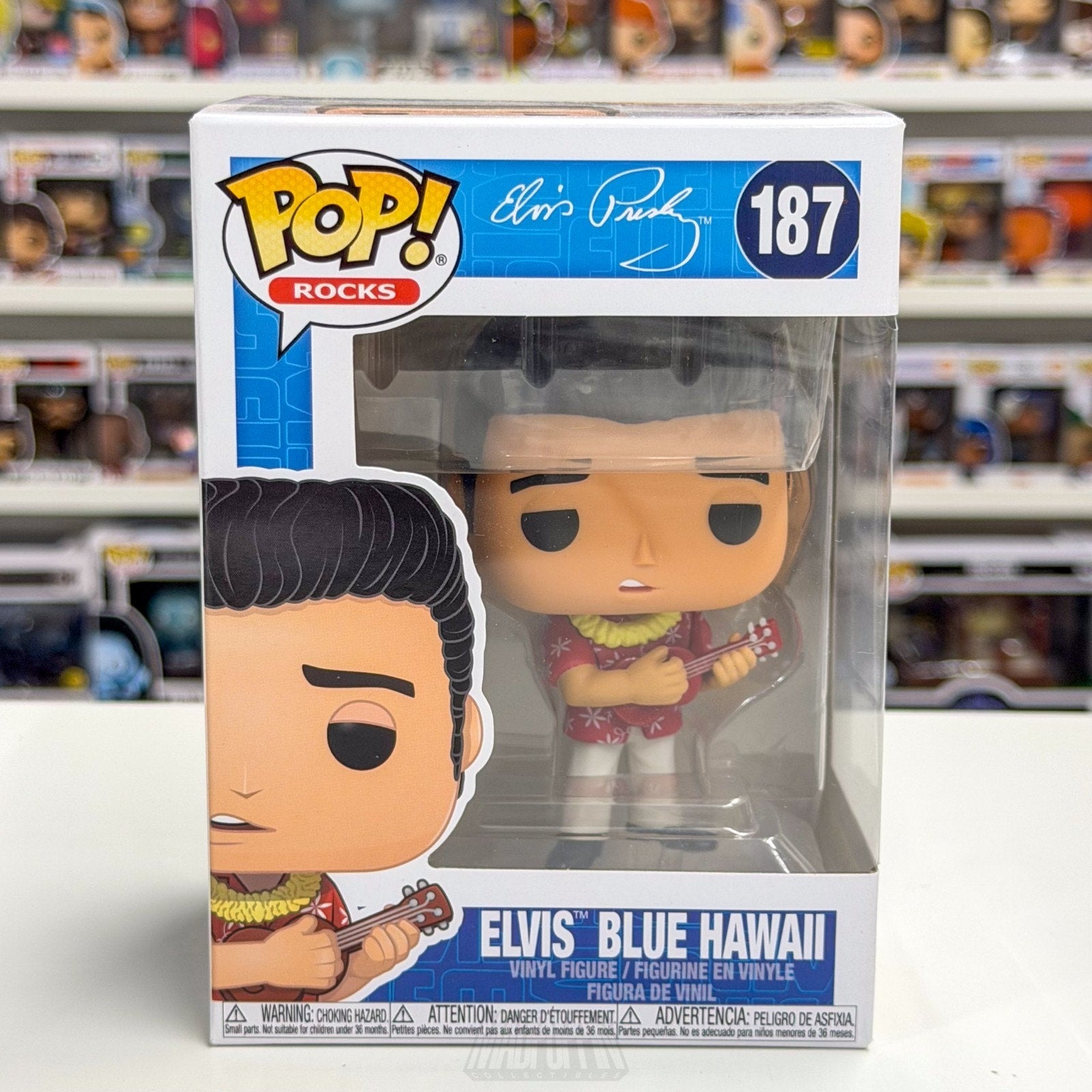 Funko Pop Elvis Presley Blue Hawaii 187 King of Rock and Roll Toy Vinyl Figure