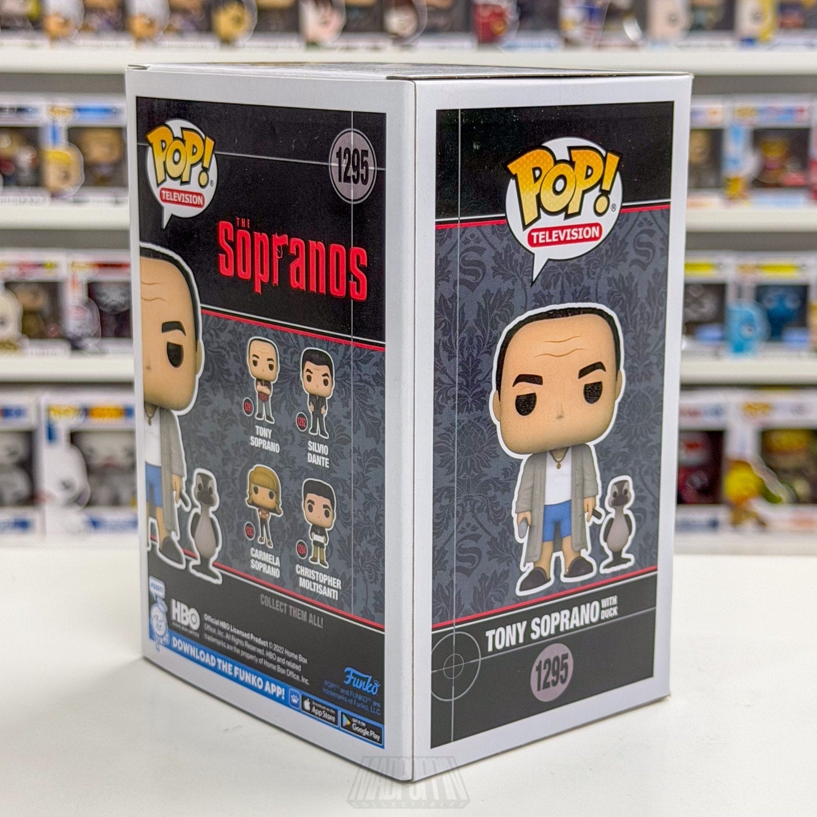 Funko Pop TV HBO Tony Soprano w/Duck Amazon 1295 Italian Mafia Toy Vinyl Figure
