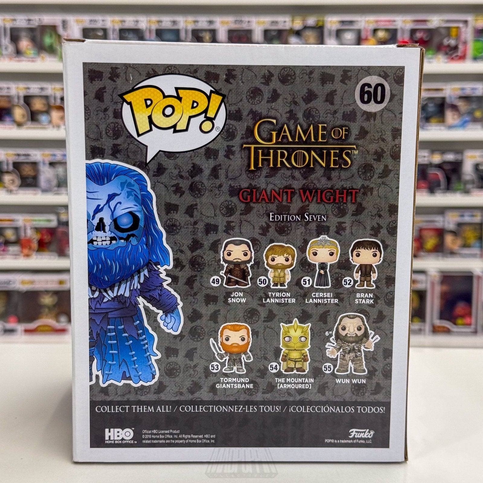 Funko Pop TV HBO Game of Thrones Giant Wight ECCC 60 Dead Wildling Vinyl Figure