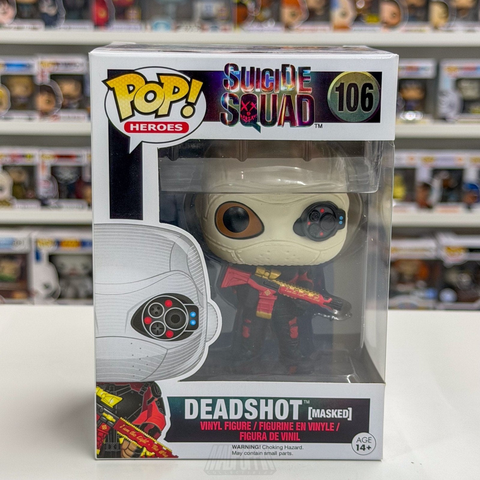 Funko Pop DC Heroes Suicide Squad Deadshot Masked 106 Mercenary Toy Vinyl Figure