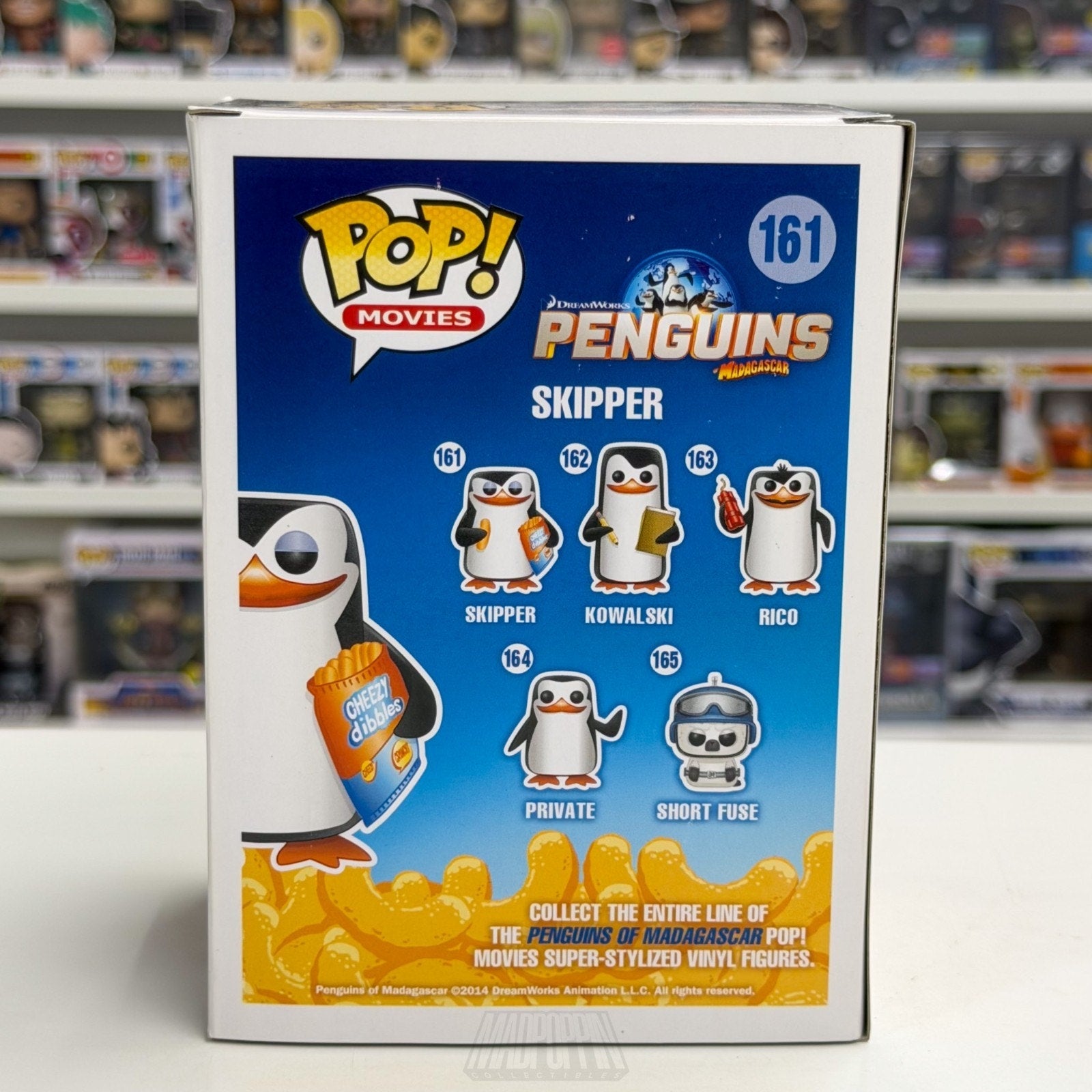 Funko Pop Movies Penguins Madagascar Skipper 161 Animation Comedy Vinyl Figure