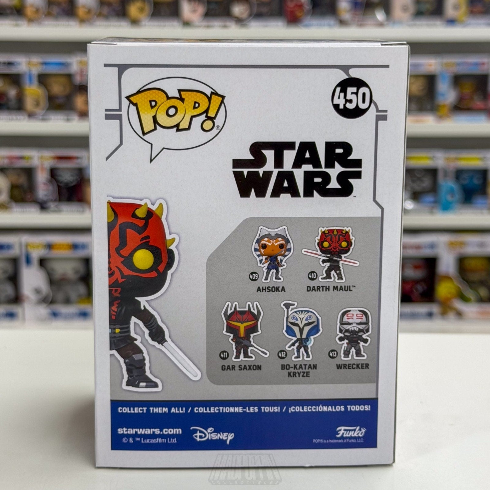 Funko Pop Star Wars Darth Maul Darksaber Chalice Collectibles 450 Vinyl Figure