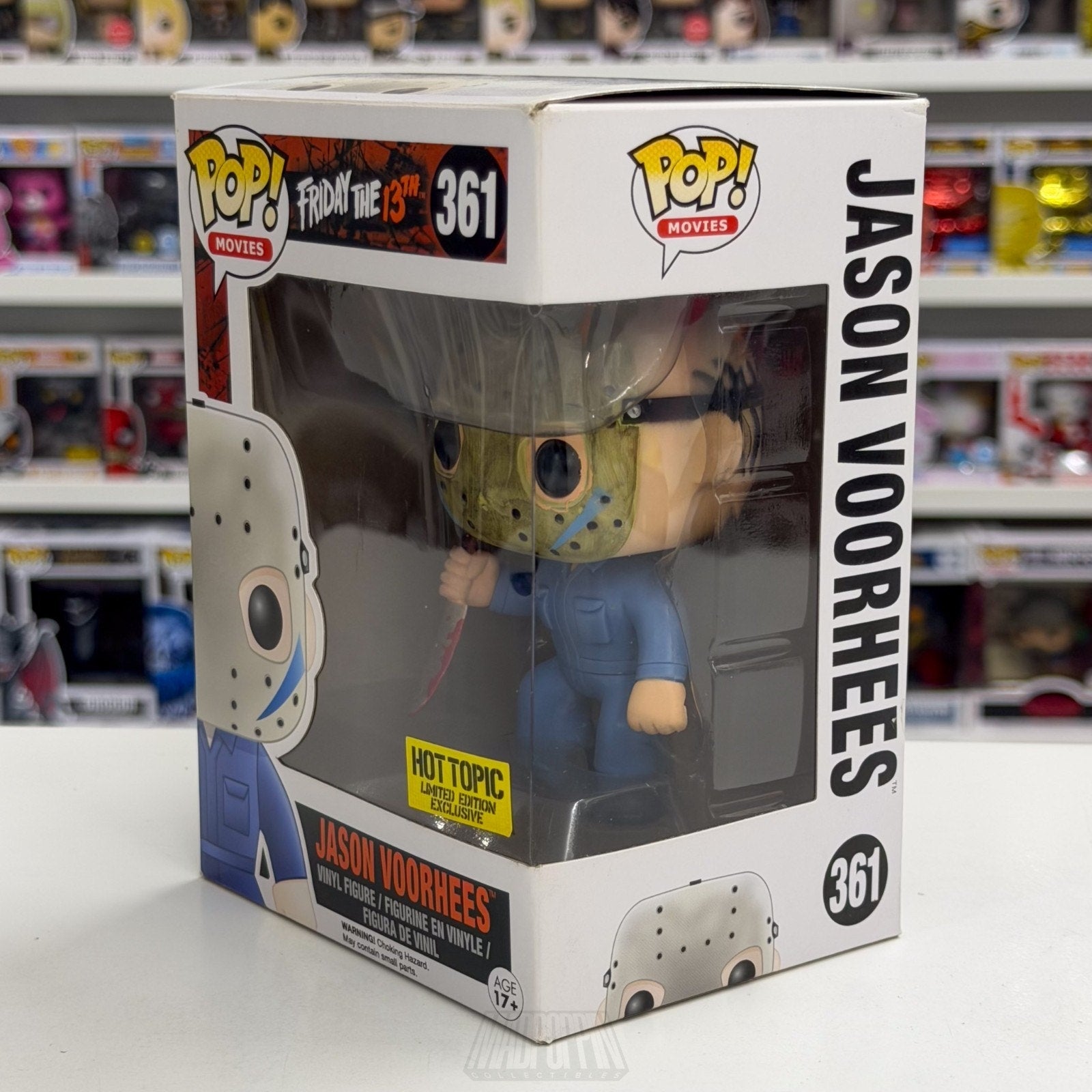 Funko Pop Movies Friday the 13th Jason Voorhees Blue Hot Topic 361 Vinyl Figure