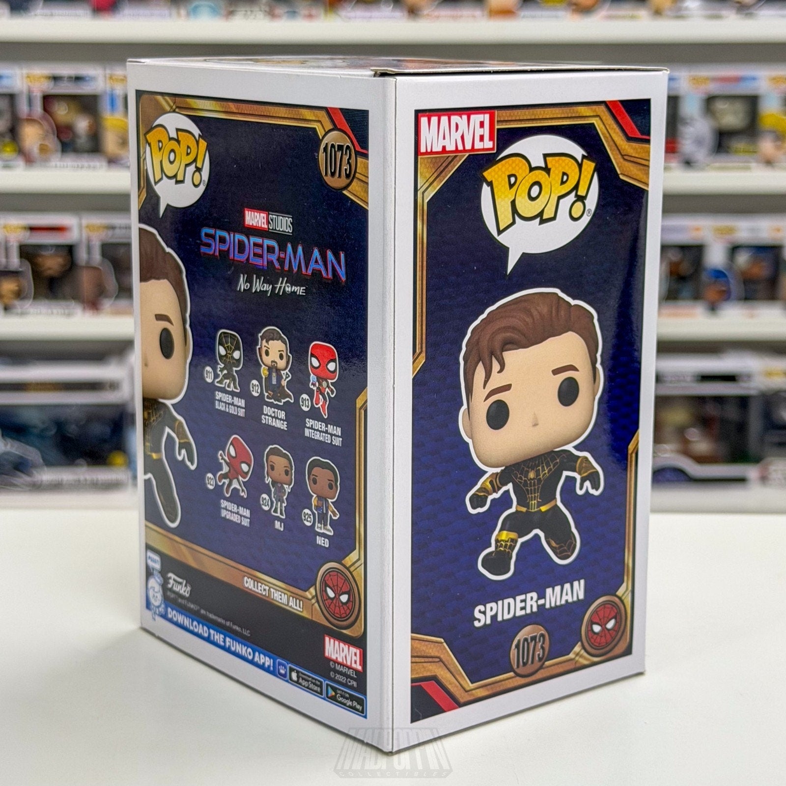 Funko Pop Marvel No Way Home Spider-Man Glow Chase AAA Anime 1073 Vinyl Figure