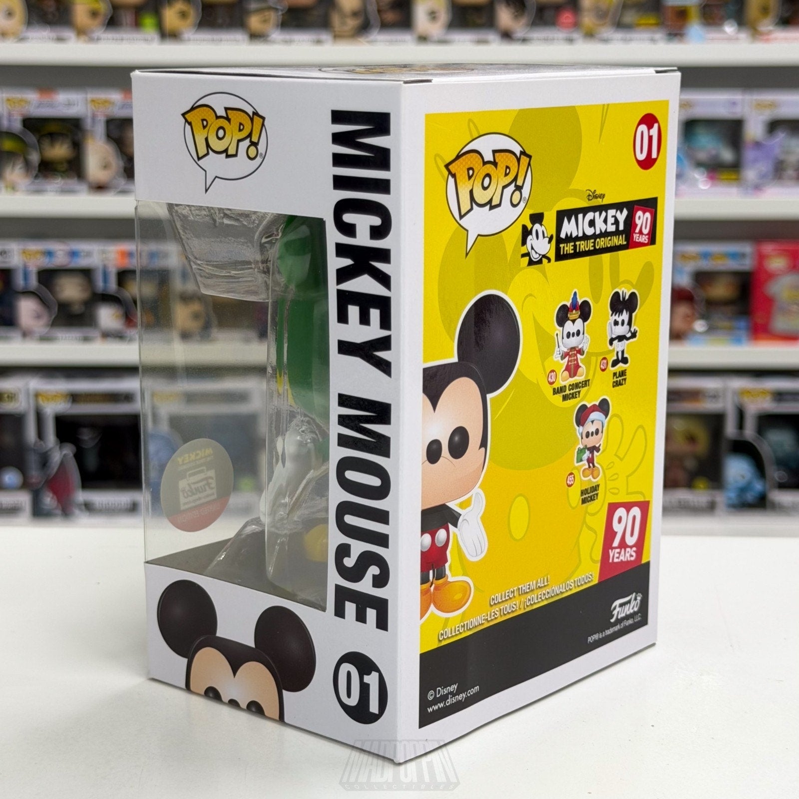 Funko Pop Disney Mickey Mouse True Original 90 Years Green Yellow 01 Toy Figure