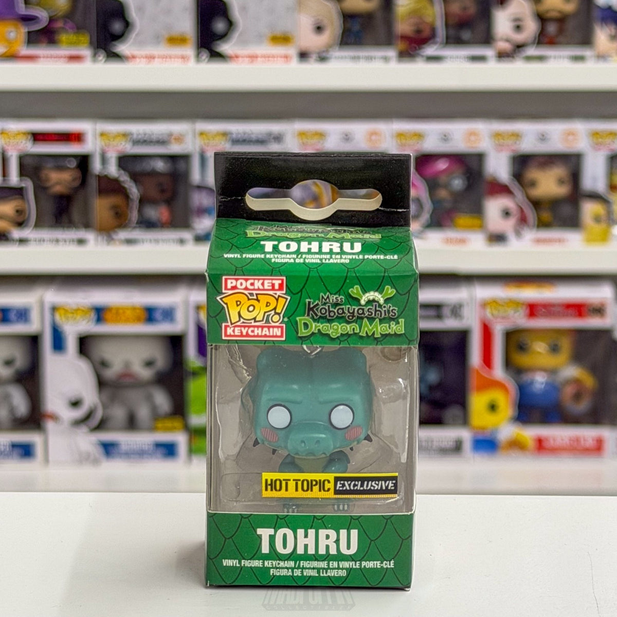 Funko Pocket Pop Keychain Anime Miss Kobayashi's Dragon Maid Tohru Hot Topic Toy