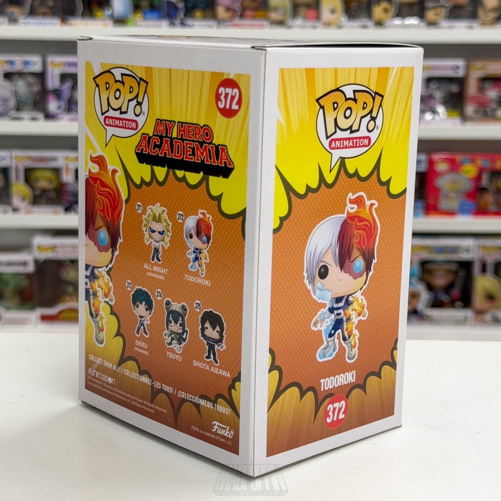 Funko Pop Anime My Hero Academia Todoroki Glow 372 Japan Manga Toy Vinyl Figure