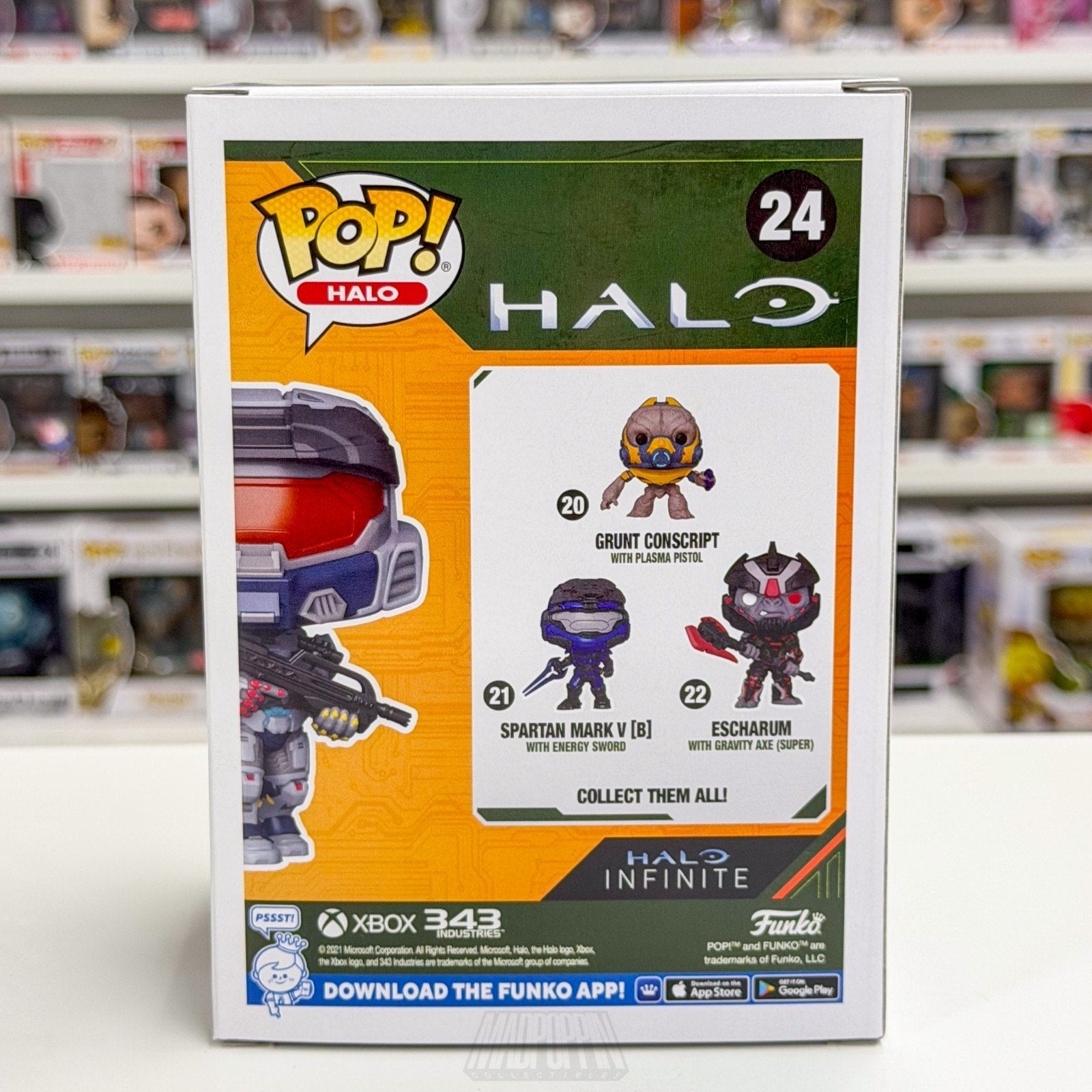 Funko Pop Halo Spartan Mark VII BR75 Battle Rifle Specialty Series 24 Toy Figure