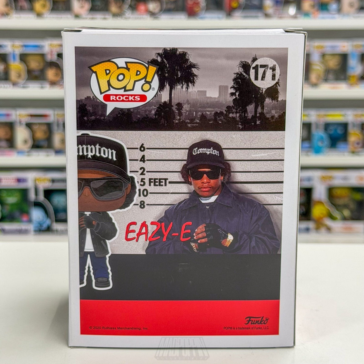 Funko Pop Rocks NWA Eric Eazy-E Wright 171 Gangsta Rap Hip Hop Toy Vinyl Figure