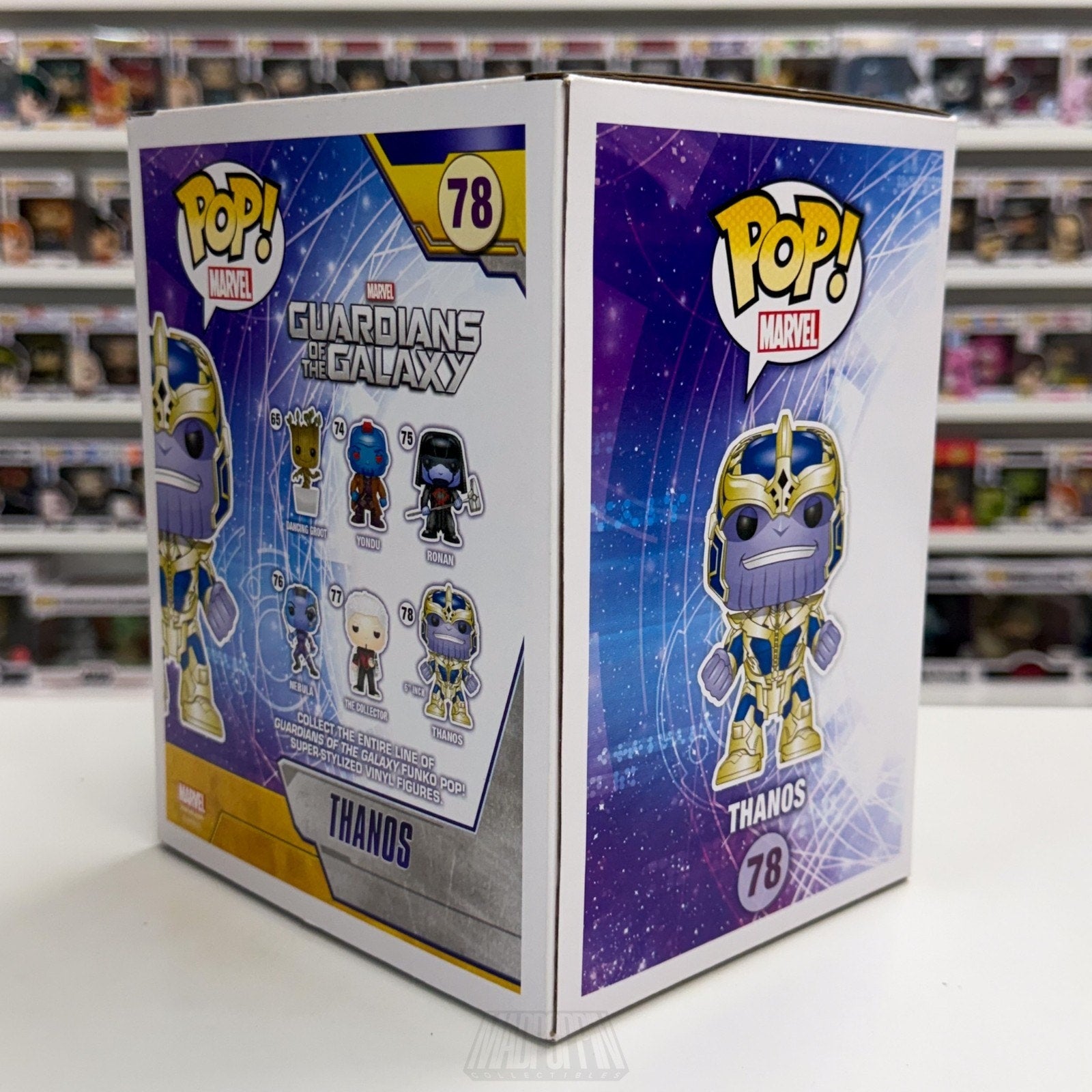 Funko Pop Marvel Guardians of the Galaxy Thanos 78 Mad Titan Toy Vinyl 6" Figure