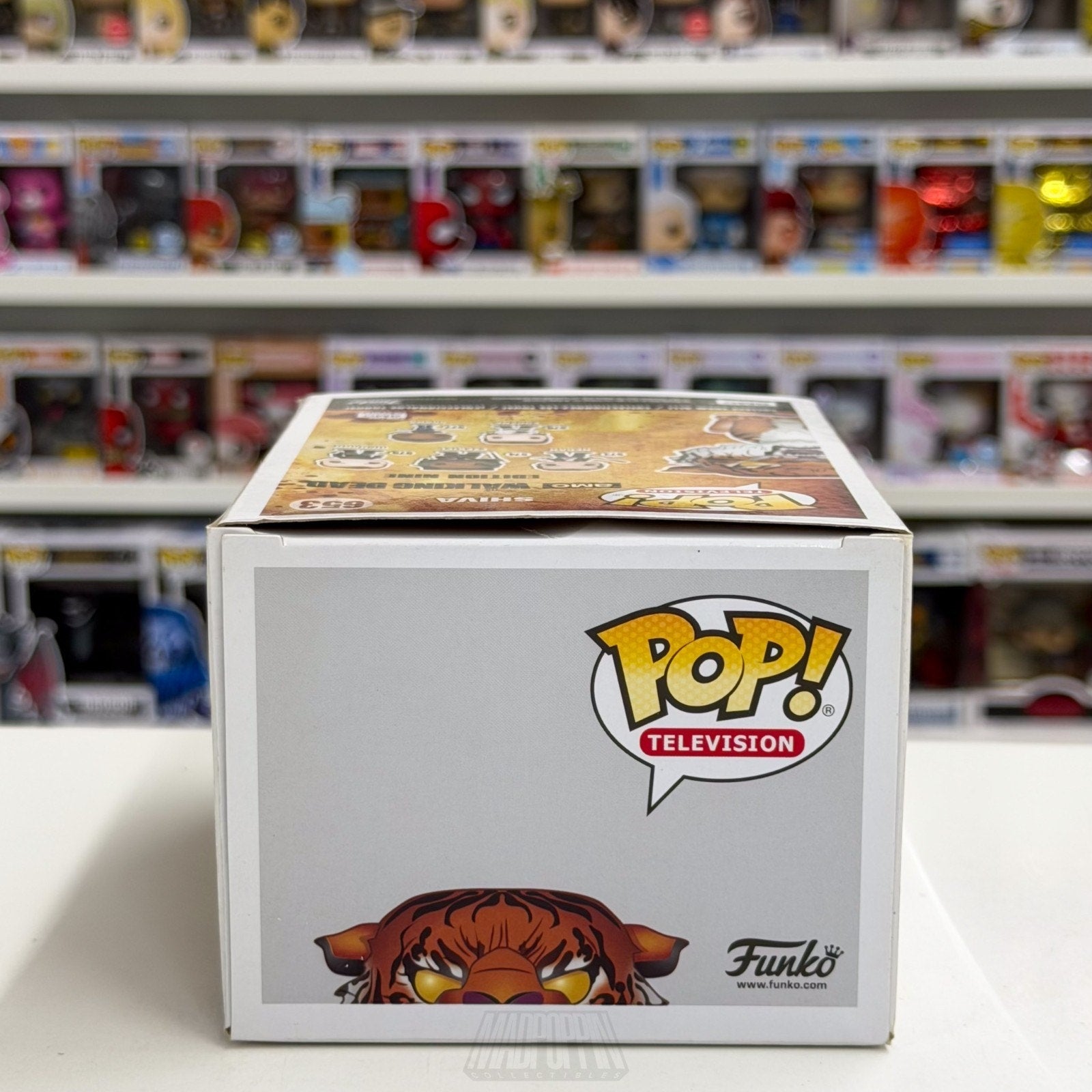 Funko Pop TV The Walking Dead Shiva TWD Supply Drop Excl 653 Tiger Vinyl Figure