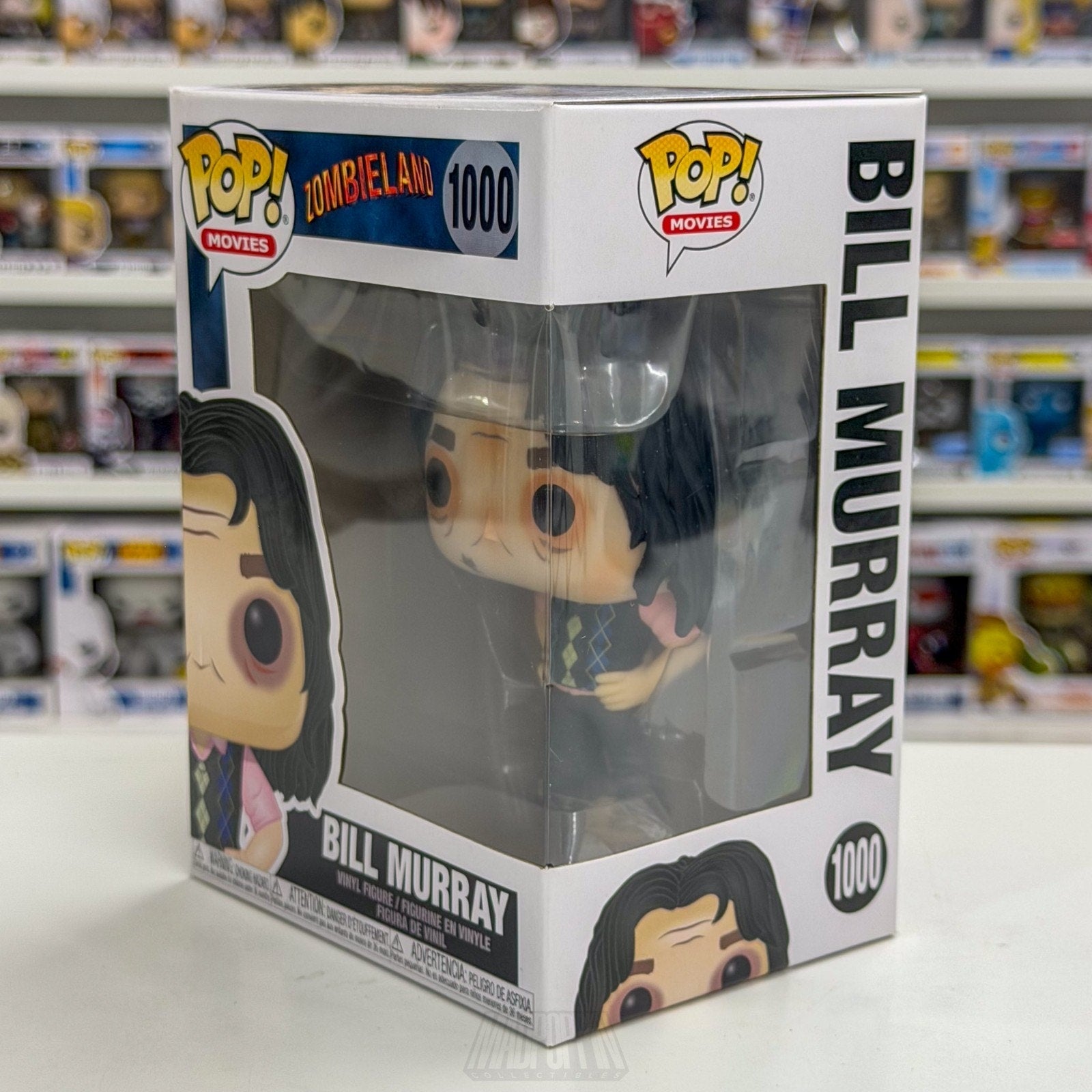 Funko Pop Movies Zombieland Bill Murray 1000 Apocalypse Horror Comedy Toy Figure