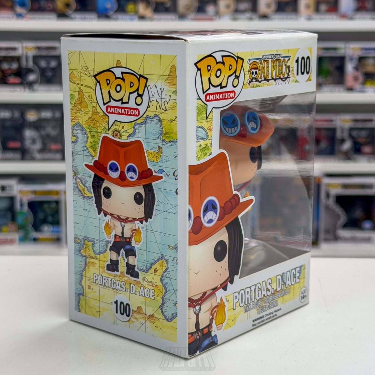 Funko Pop Anime One Piece Portgas D Ace 100 ORIGINAL 2016 RELEASE Manga Figure