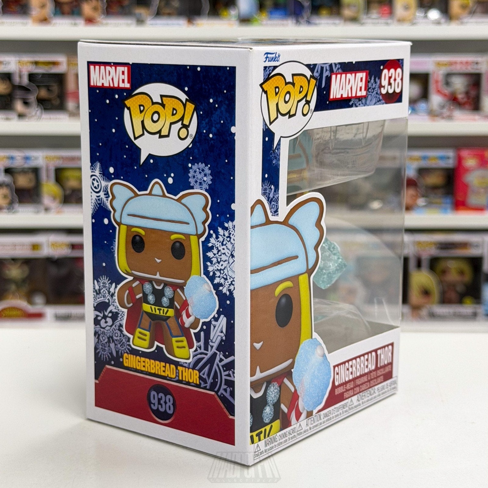 Funko Pop Marvel Gingerbread Thor 938 Christmas Holiday Cookie Toy Vinyl Figure