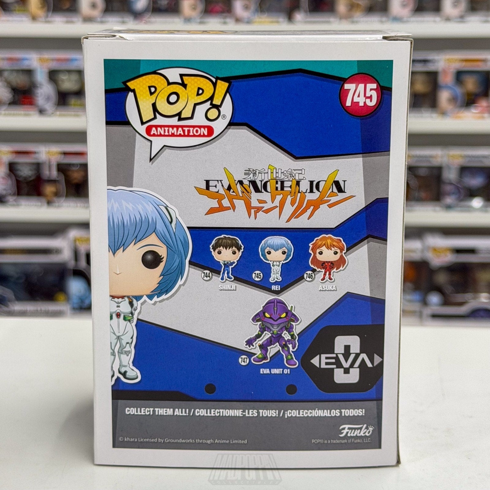 Funko Pop Anime Neon Genesis Evangelion Rei Ayanami 745 Manga Toy Vinyl Figure