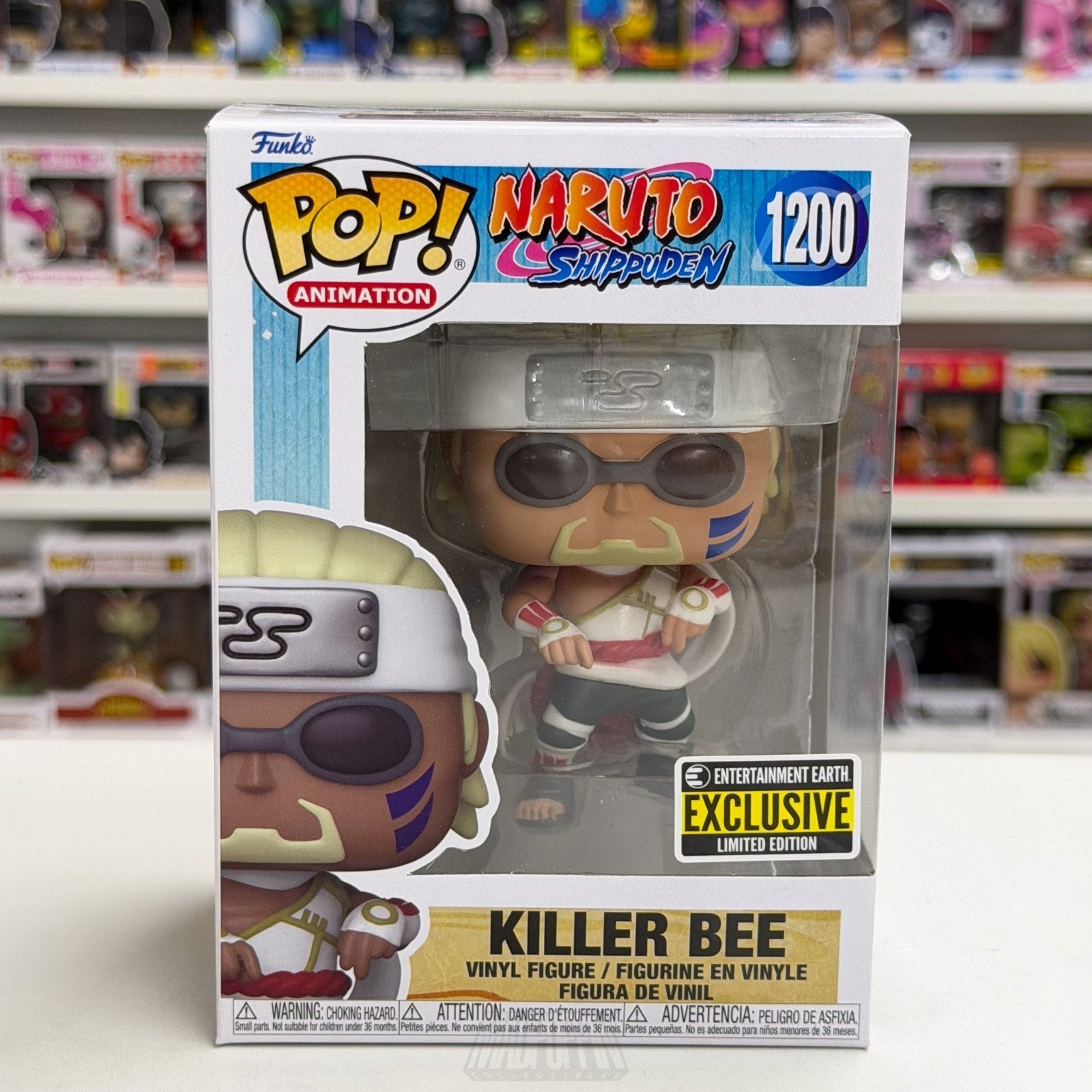 Funko Pop Anime Naruto Killer Bee Entertainment Earth 1200 Manga Vinyl Figure