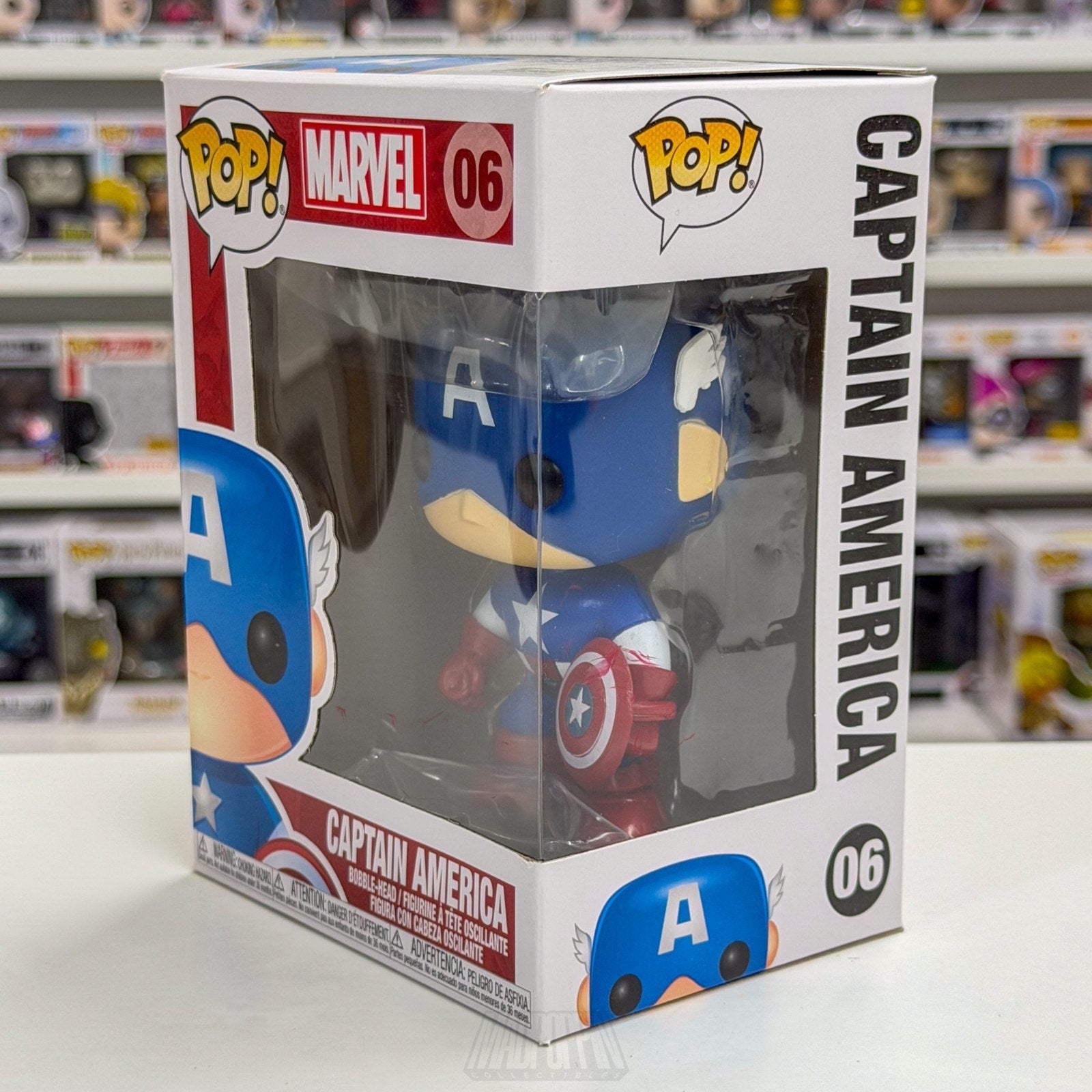 Funko Pop Marvel Captain America 06 Steve Rogers Super Soldier Toy Vinyl Figure
