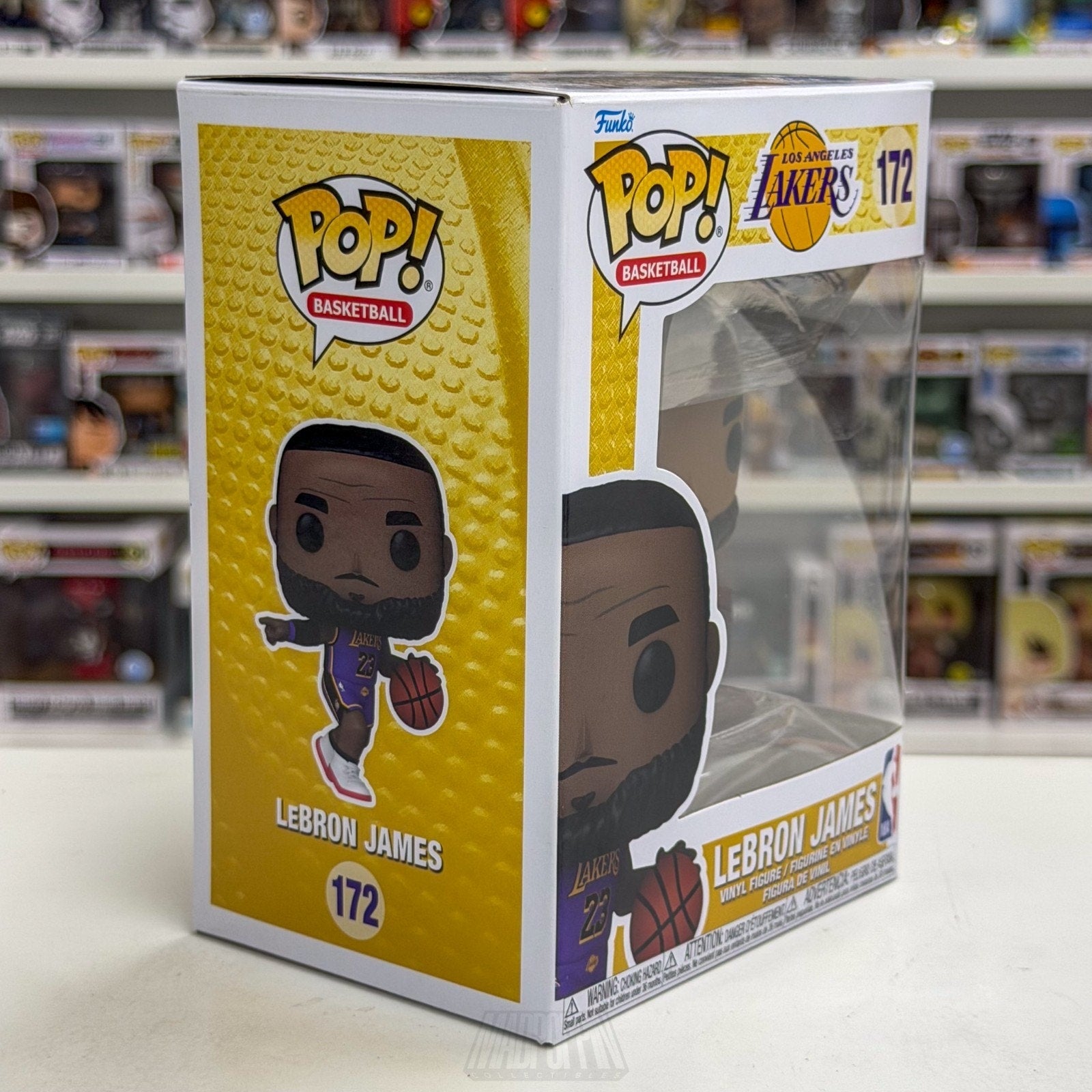 Funko Pop NBA Basketball Los Angeles Lakers LeBron James Purple 172 Vinyl Figure