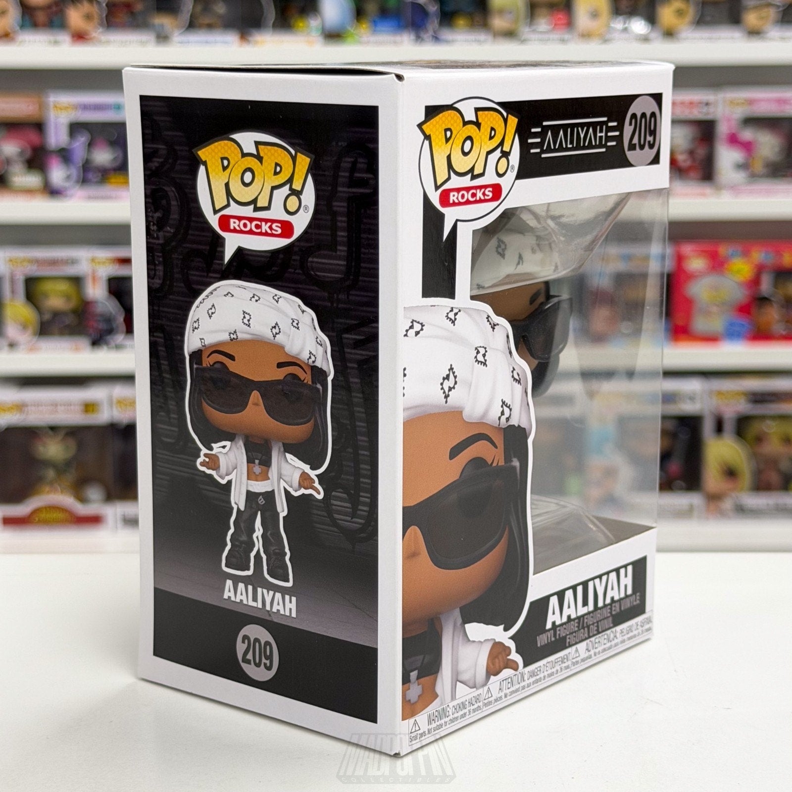 Funko Pop Rocks Aaliyah 209 Princess of R&B Singer Music MTV Toy Vinyl Figure