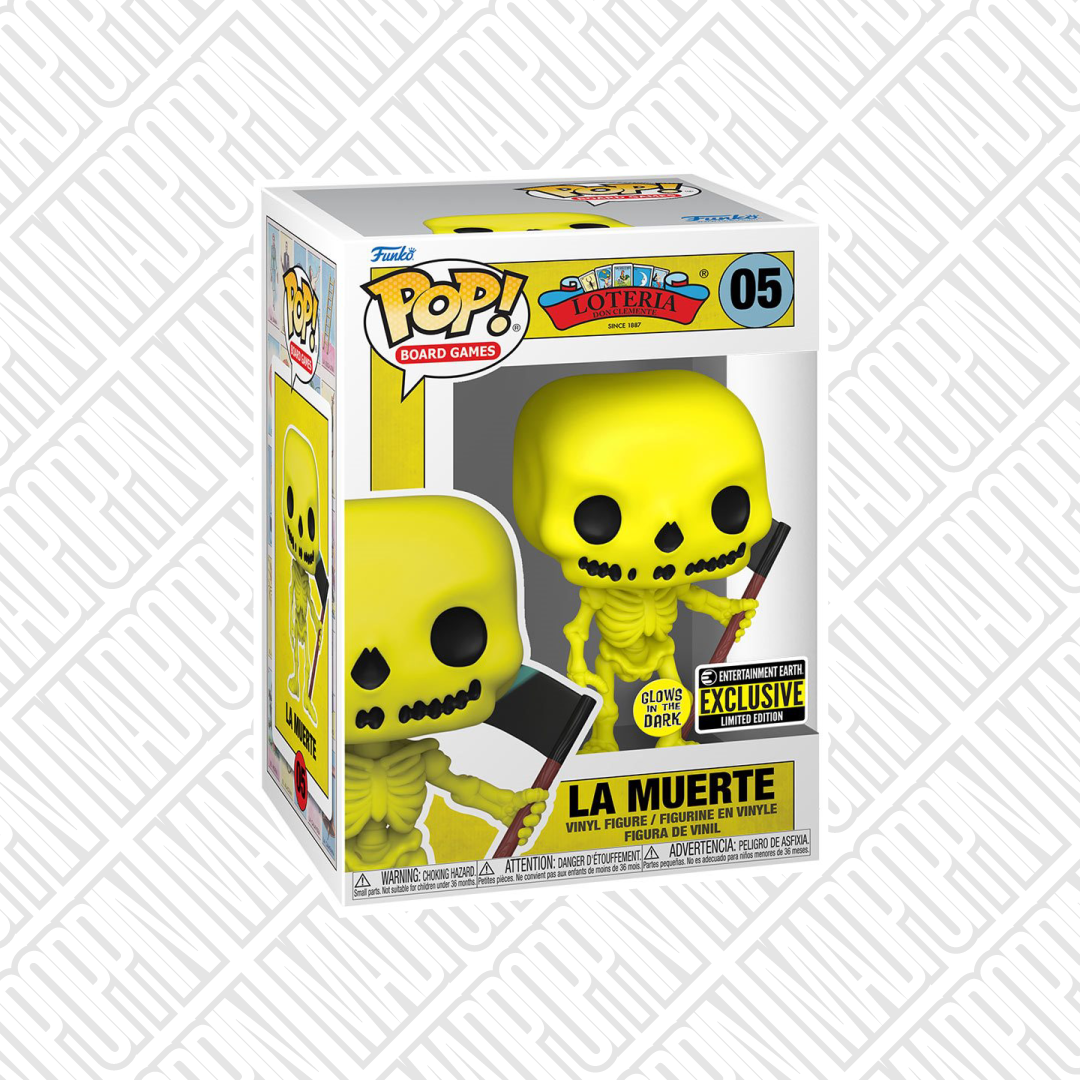 Funko Pop Board Games Loteria La Muerte Glow Entertainment Earth #05