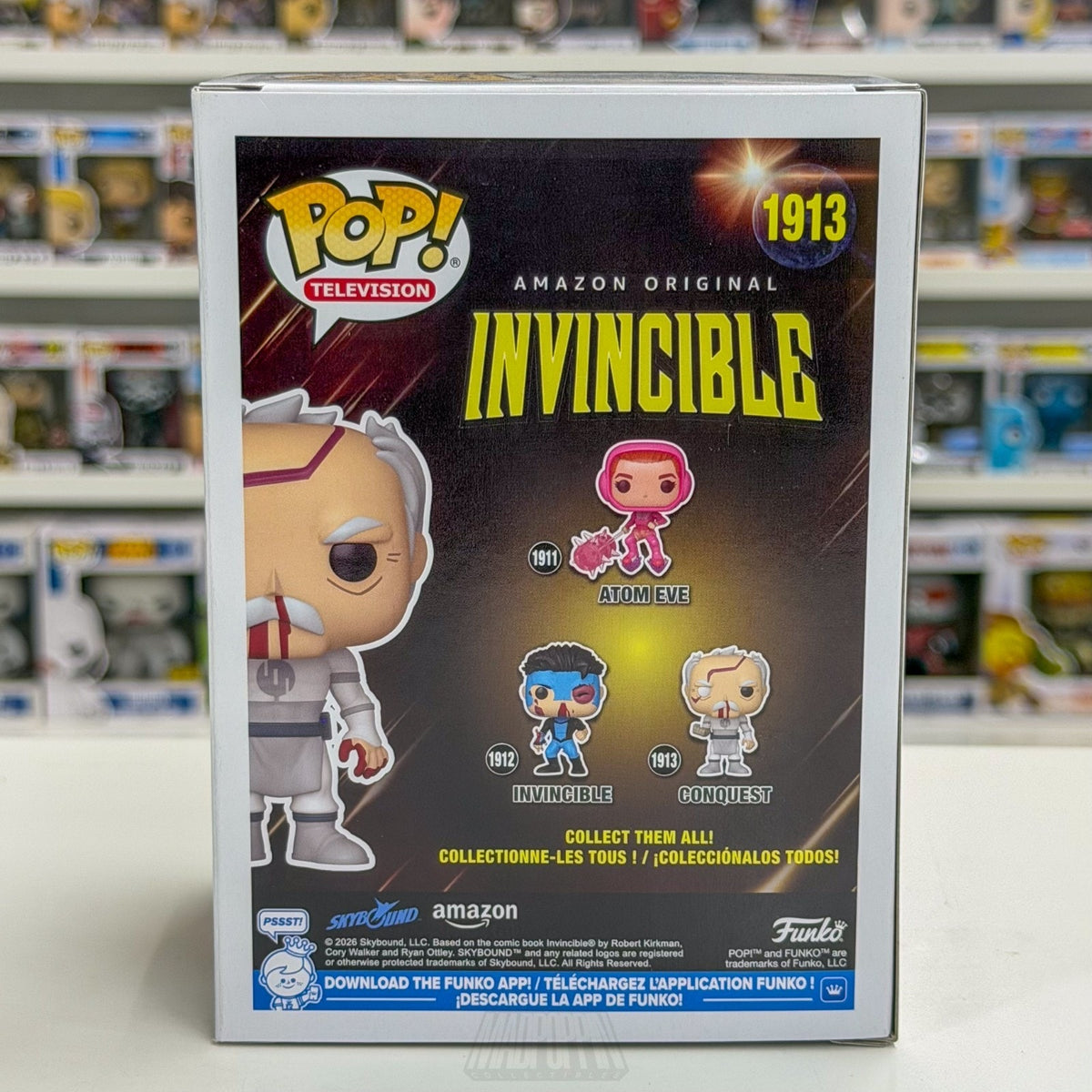 Funko Pop TV Invincible Conquest Damaged Arm Chase 1913 Viltrumite Vinyl Figure