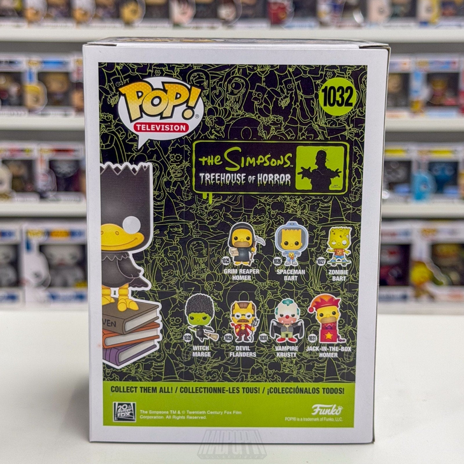 Funko Pop Simpsons Treehouse of Horror Raven Bart BoxLunch 1032 Toy Vinyl Figure