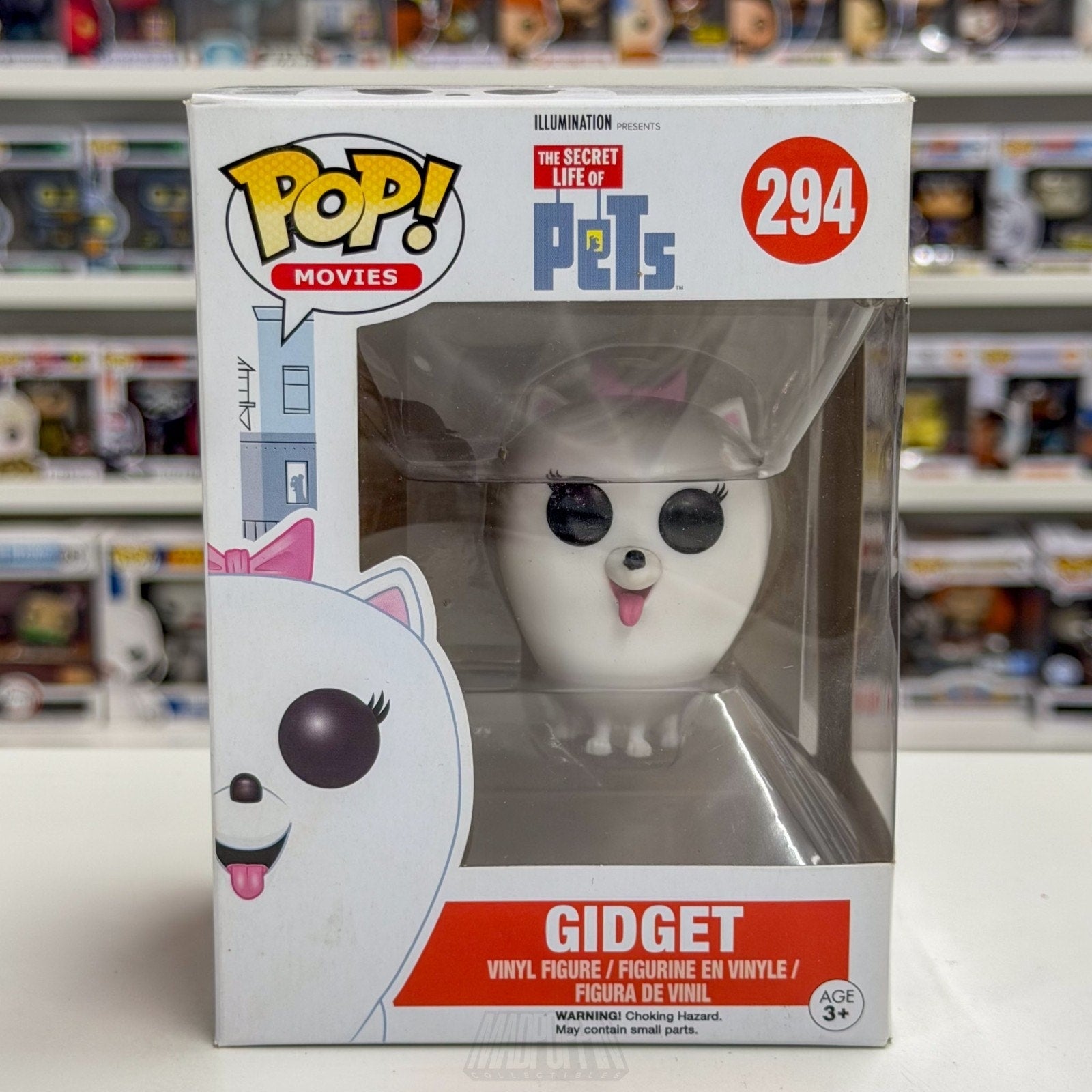 Funko Pop Movies Secret Life of Pets Gidget 294 Animated Comedy Vinyl Figure