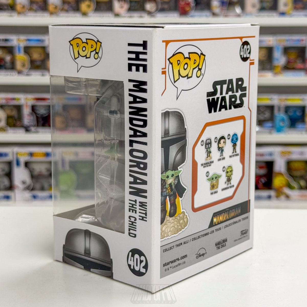 Funko Pop Star Wars The Mandalorian w/The Child 402 Grogu Baby Yoda Vinyl Figure