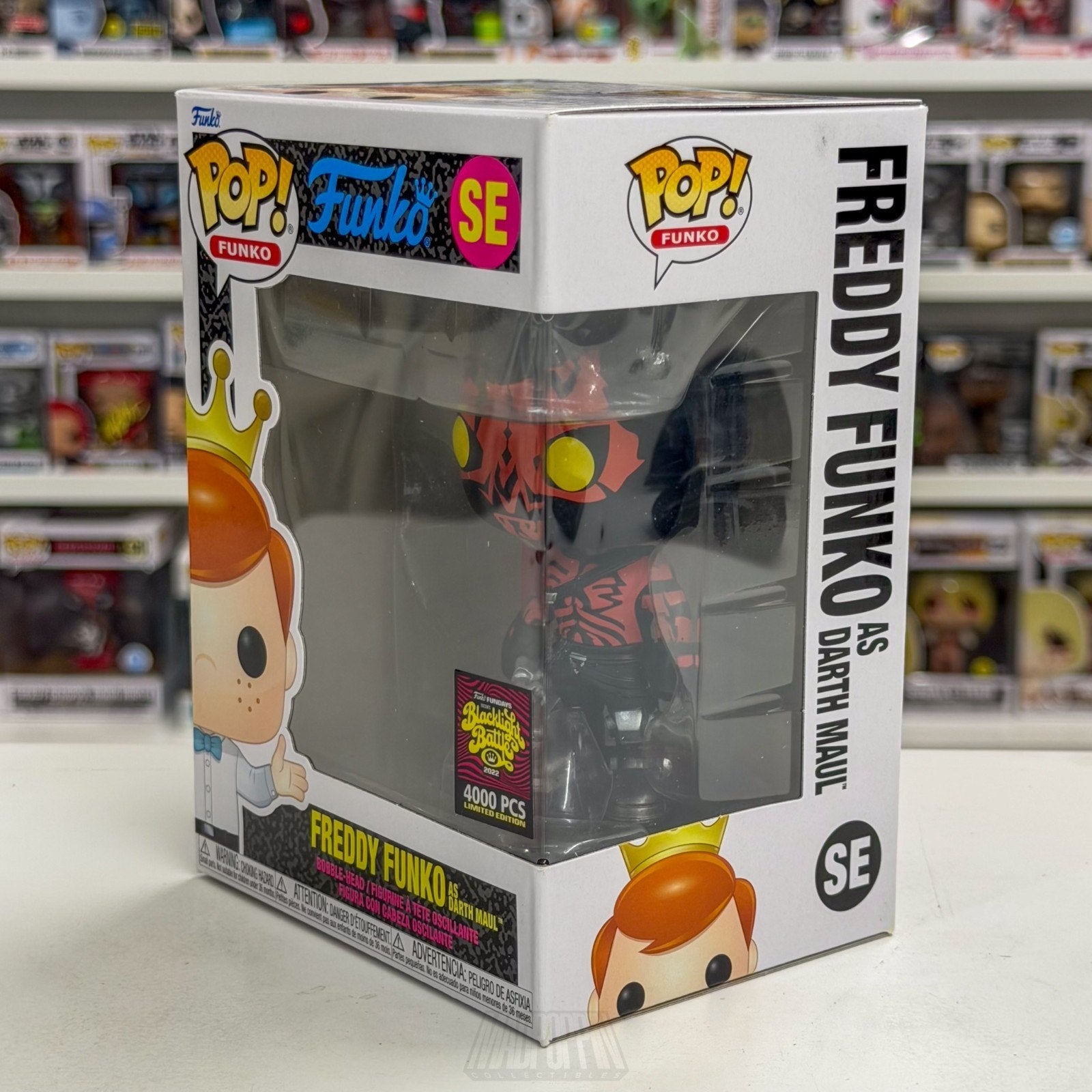 Funko Pop Fundays Blacklight Battle Darth Maul SE Star Wars Sith Vinyl Figure