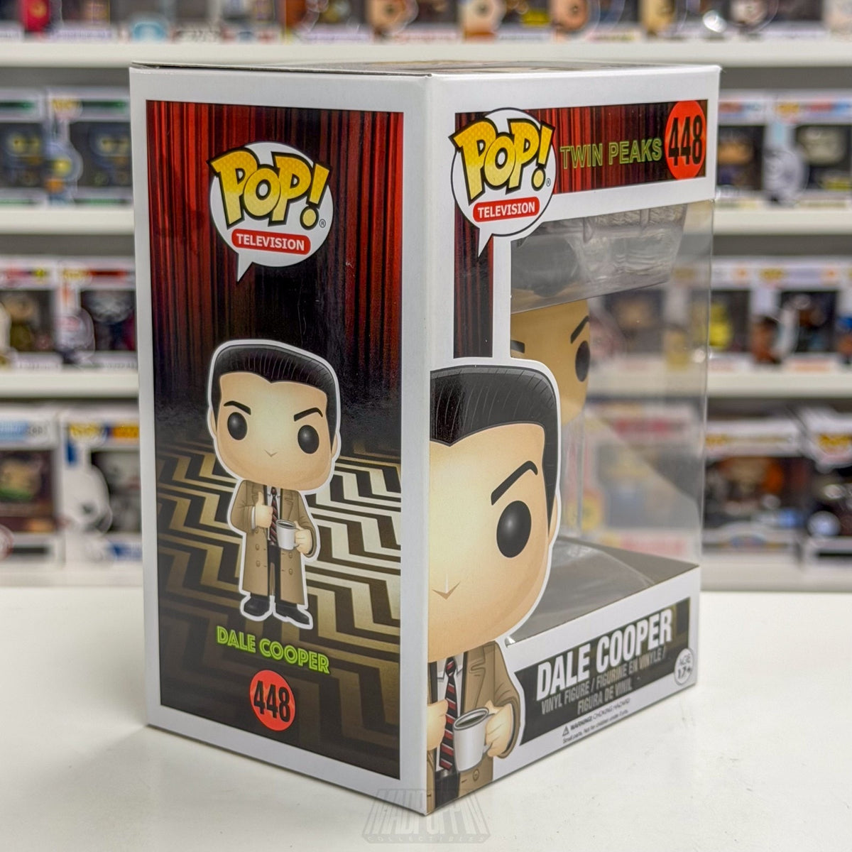 Funko Pop TV Twin Peaks Agent Dale Cooper w/Mug 448 Vaulted Rare Vinyl Figure